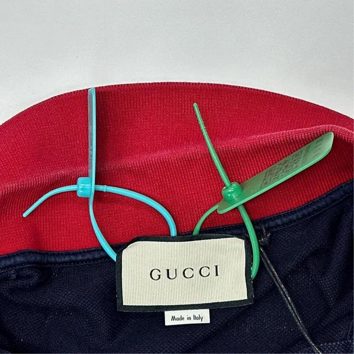 Gucci Gucci Gucci GG Logo Embroidered Color-Block Polo Shirt -25 Size US M / EU 48-50 / 2 - 2 Thumbnail
