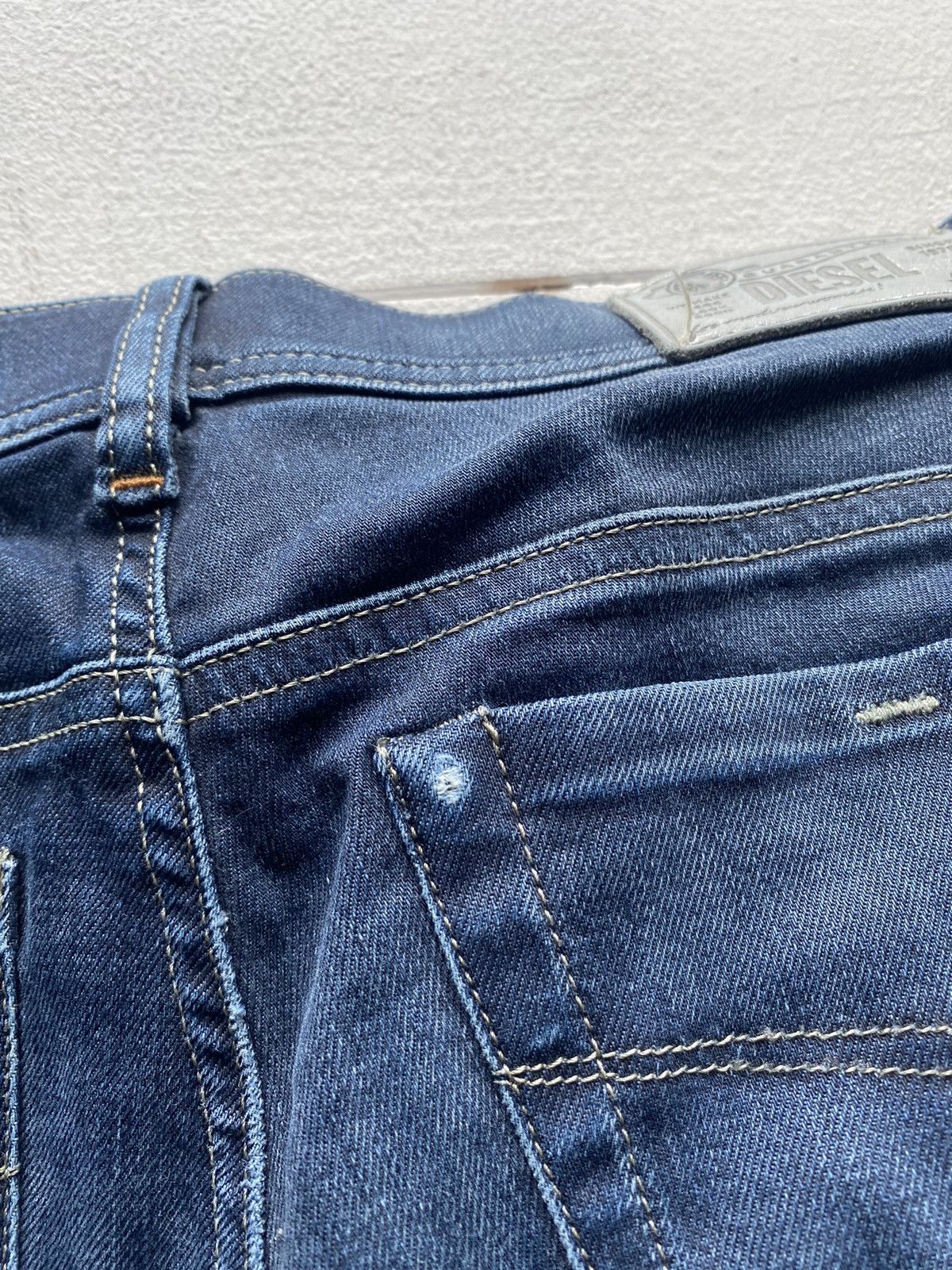 Designer × Diesel × Vintage 🔥Punk Emo Goth Diesel Regular Straight Blue Women Jeans rare Size 27" / US 4 / IT 40 - 8 Thumbnail
