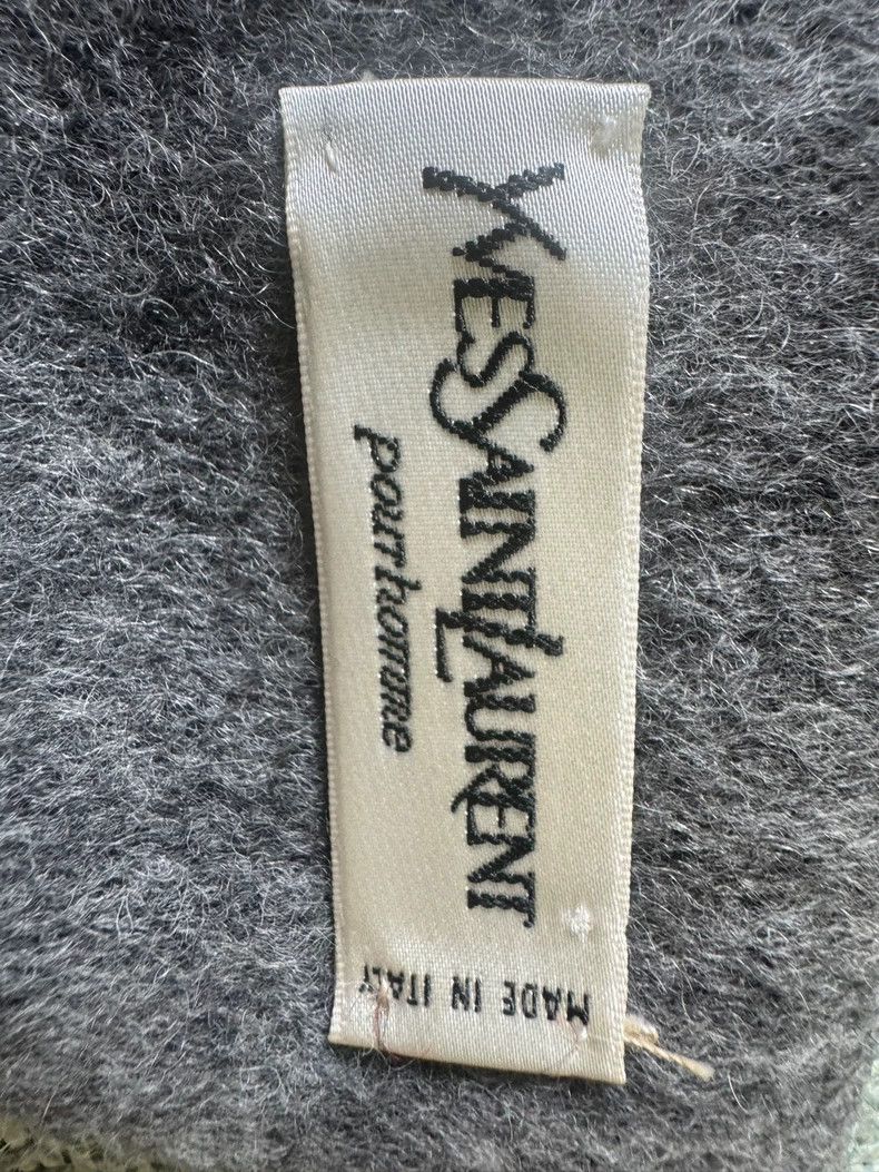 Saint Laurent Paris Saint Laurent Paris Grey cashmere scarf Size ONE SIZE - 3 Thumbnail