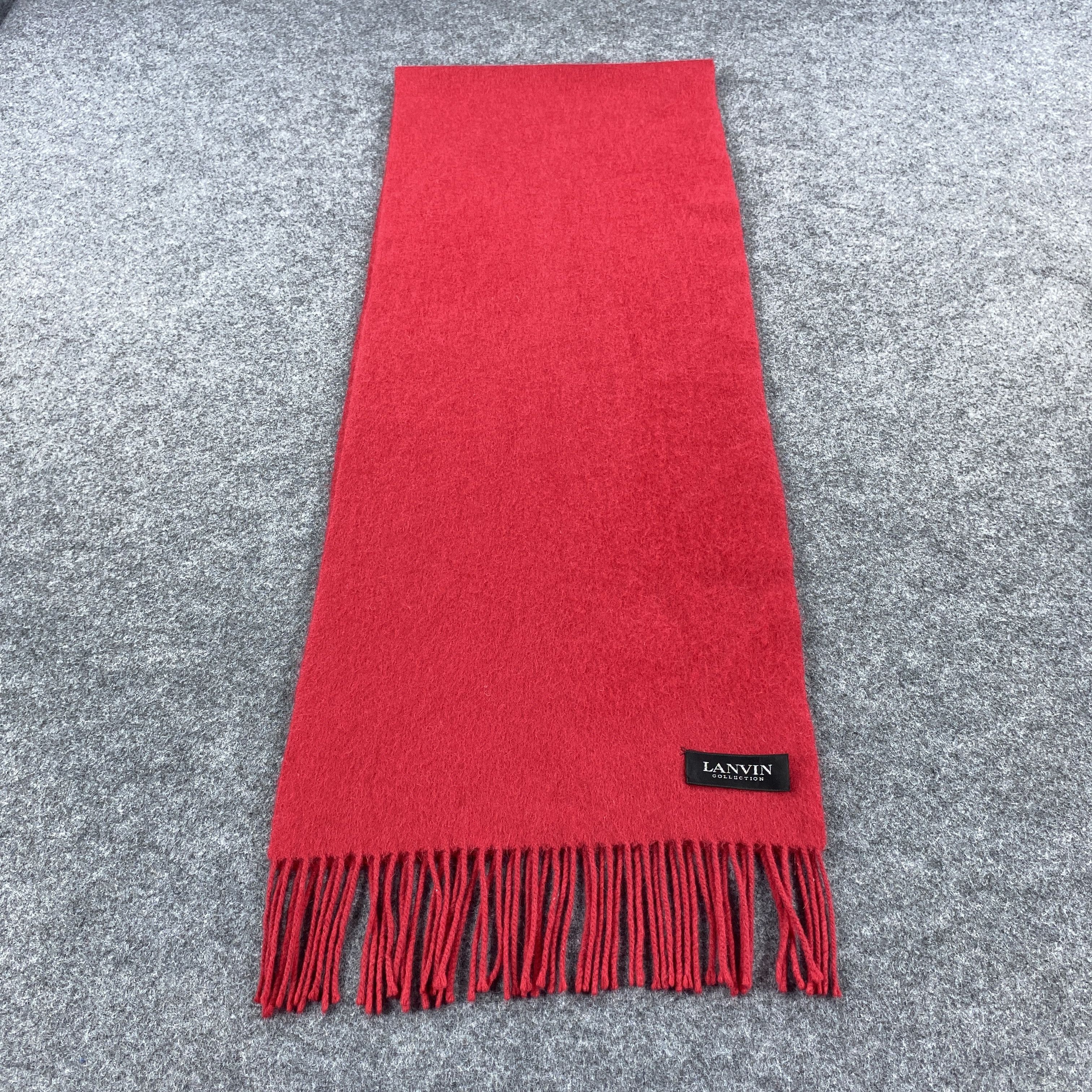 Lanvin × Vintage GF10649 Lanvin Scarf Neck Wear Muffler Nova Check Size ONE SIZE - 4 Thumbnail