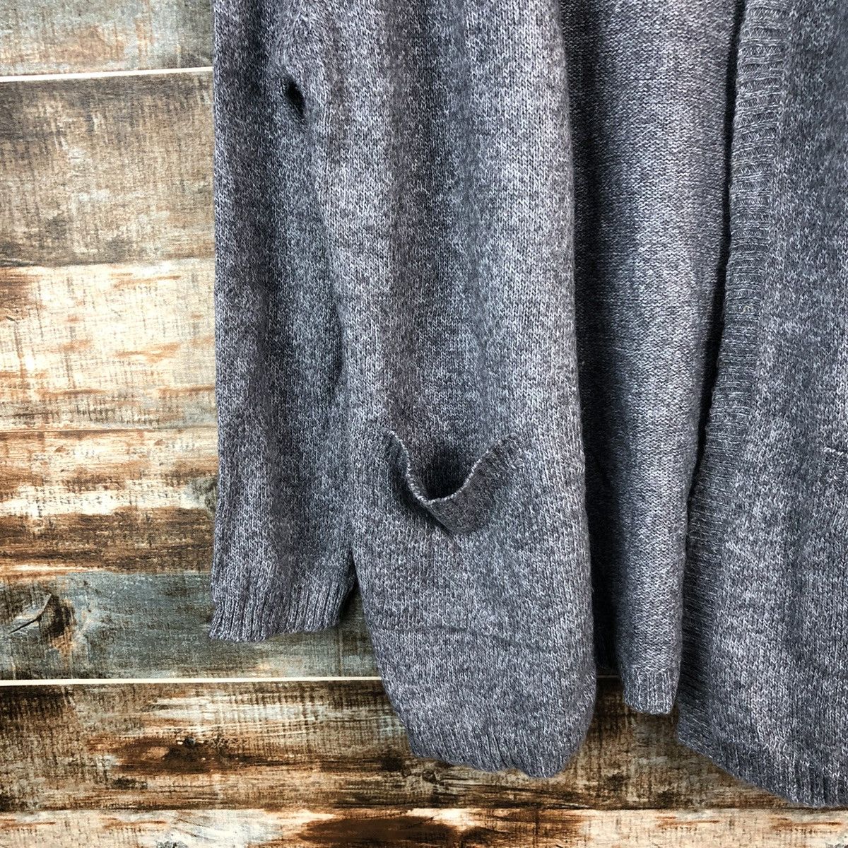 Homespun Knitwear Jorjet vintage Grey sweater Knitwear #A1898 Size US L / EU 52-54 / 3 - 7 Thumbnail