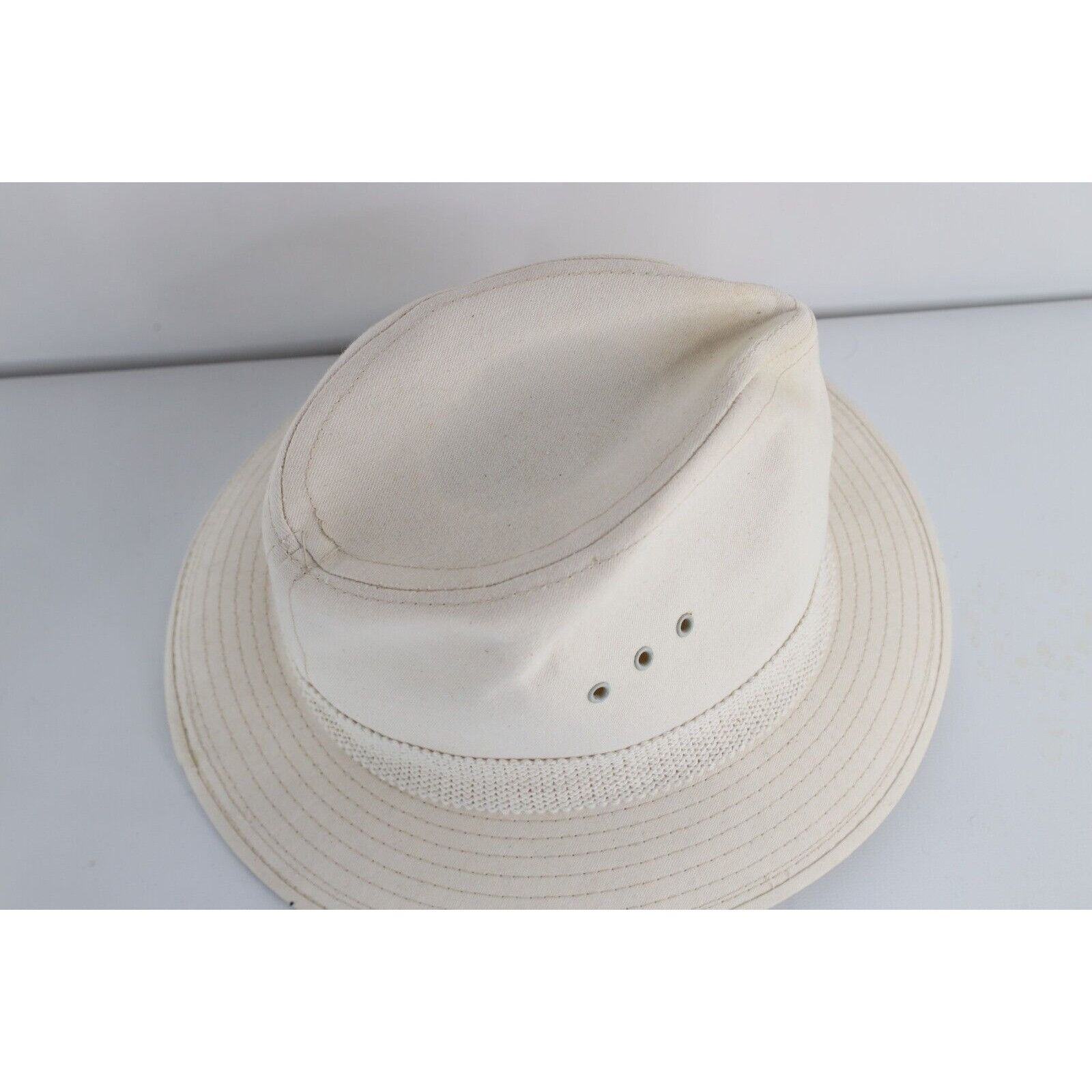 Panama Jack Vintage 90s Panama Jack Canvas Safari Bush Fedora Hat Size ONE SIZE - 7 Thumbnail