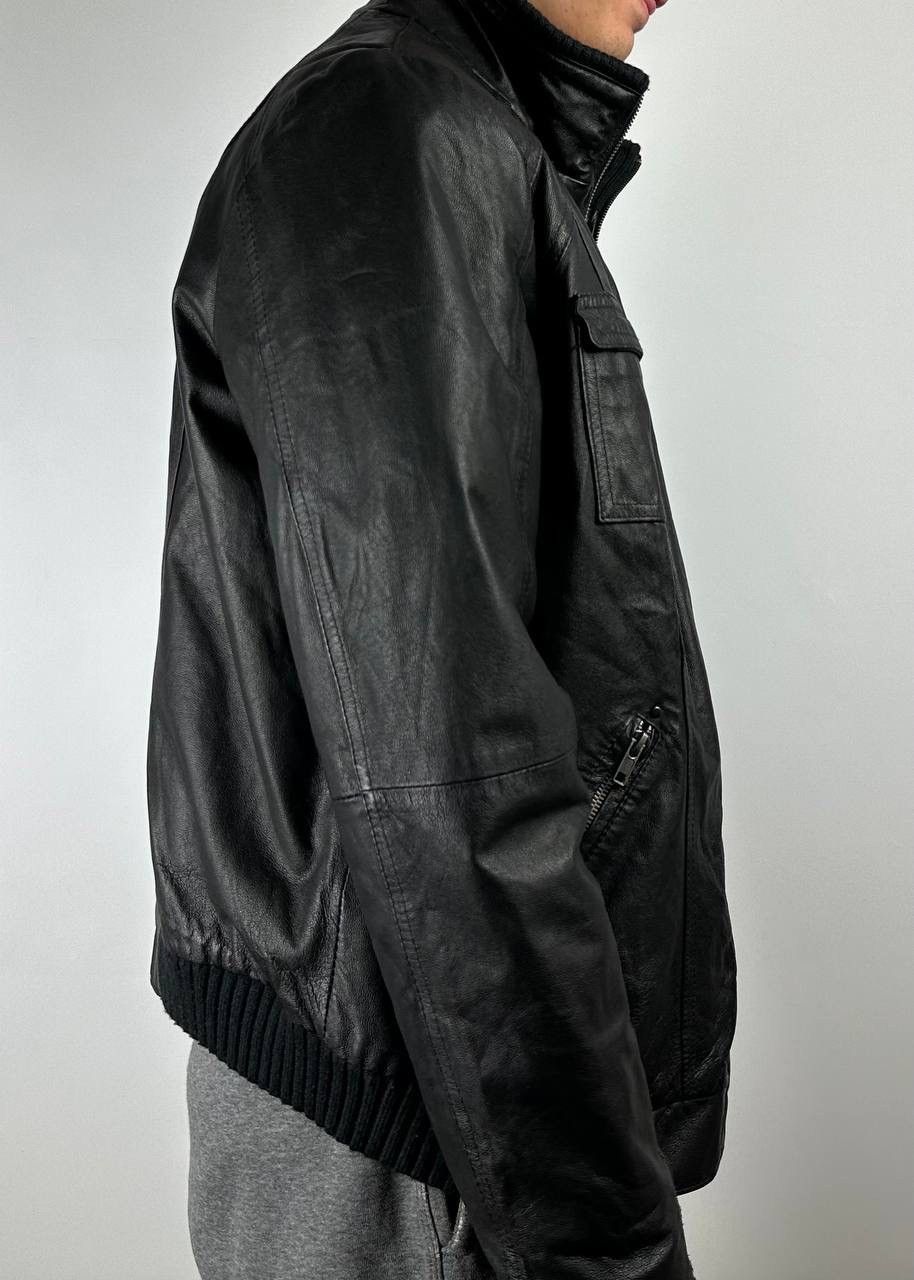 Genuine Leather × Vintage Vintage leather jacket Ellos 90s size Medium Size US M / EU 48-50 / 2 - 4 Thumbnail