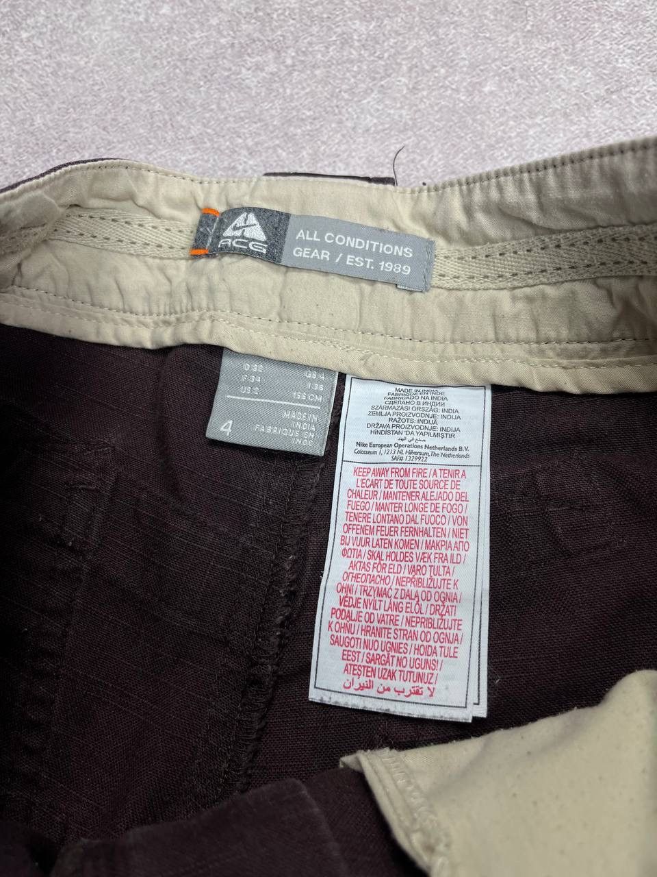 Vintage VINTAGE NIKE ACG BAGGY BROWN ARCHIVAL CARGO PANTS Y2K 32 Size US 32 / EU 48 - 7 Thumbnail