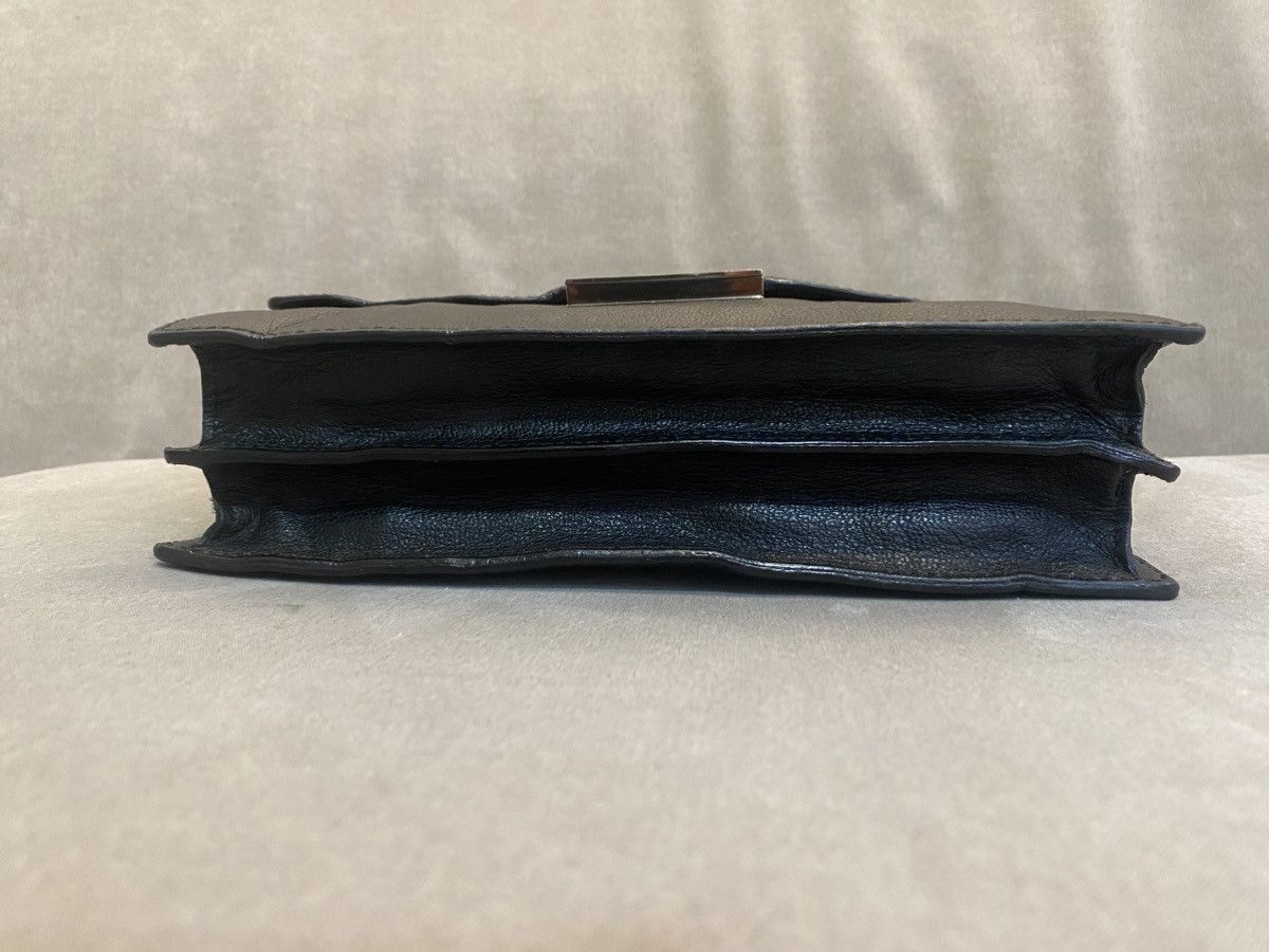 Gucci Gucci Leather Clutch Bag Black Made Italy Size ONE SIZE - 6 Thumbnail