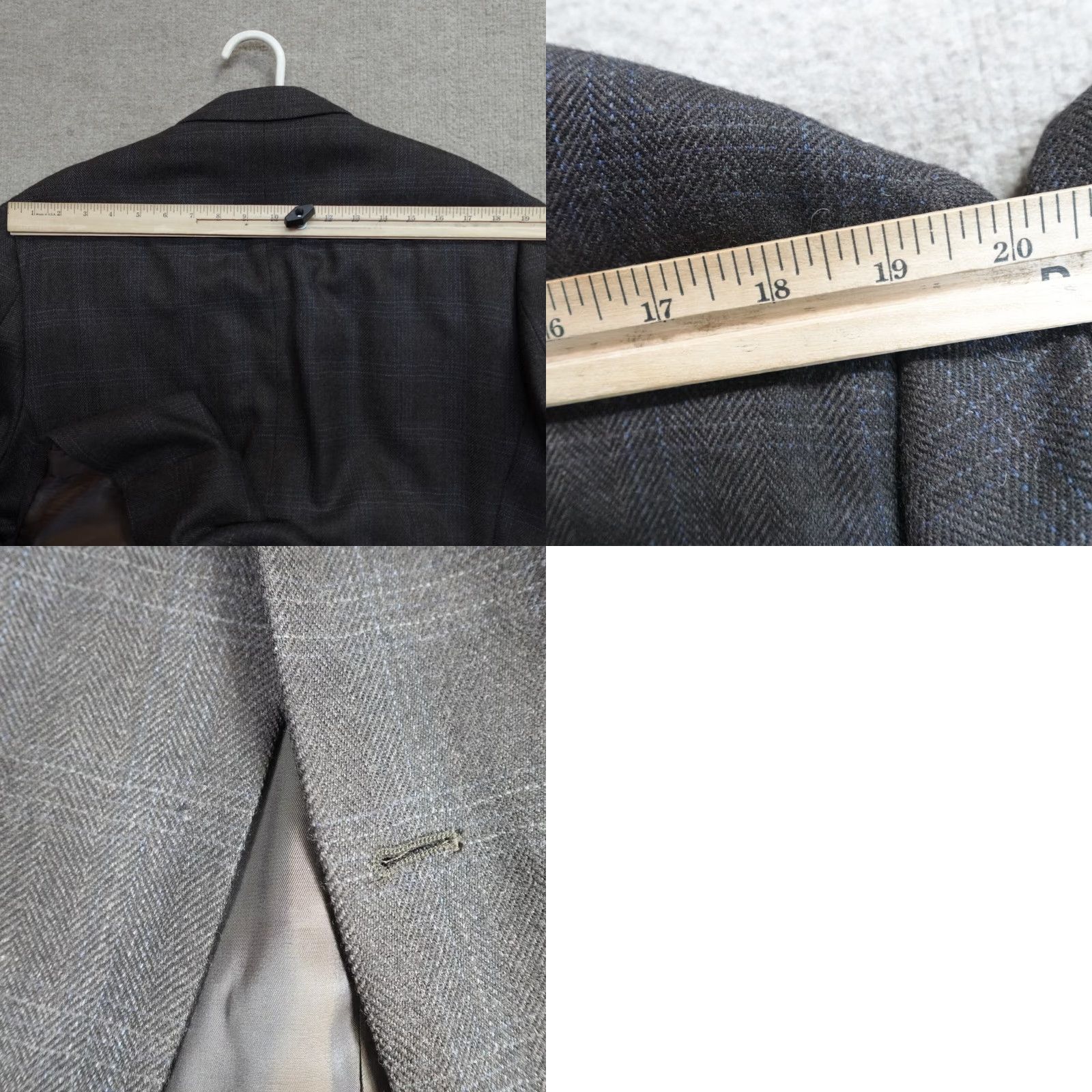 Ralph Lauren Lauren Ralph Lauren Sport Coat Brown Plaid Herringbone Wool 46R Notch Lapel Double-Vented Single-Breasted Two-Button Men Jacket Coat Size US S / EU 44-46 / 1 - 9 Thumbnail