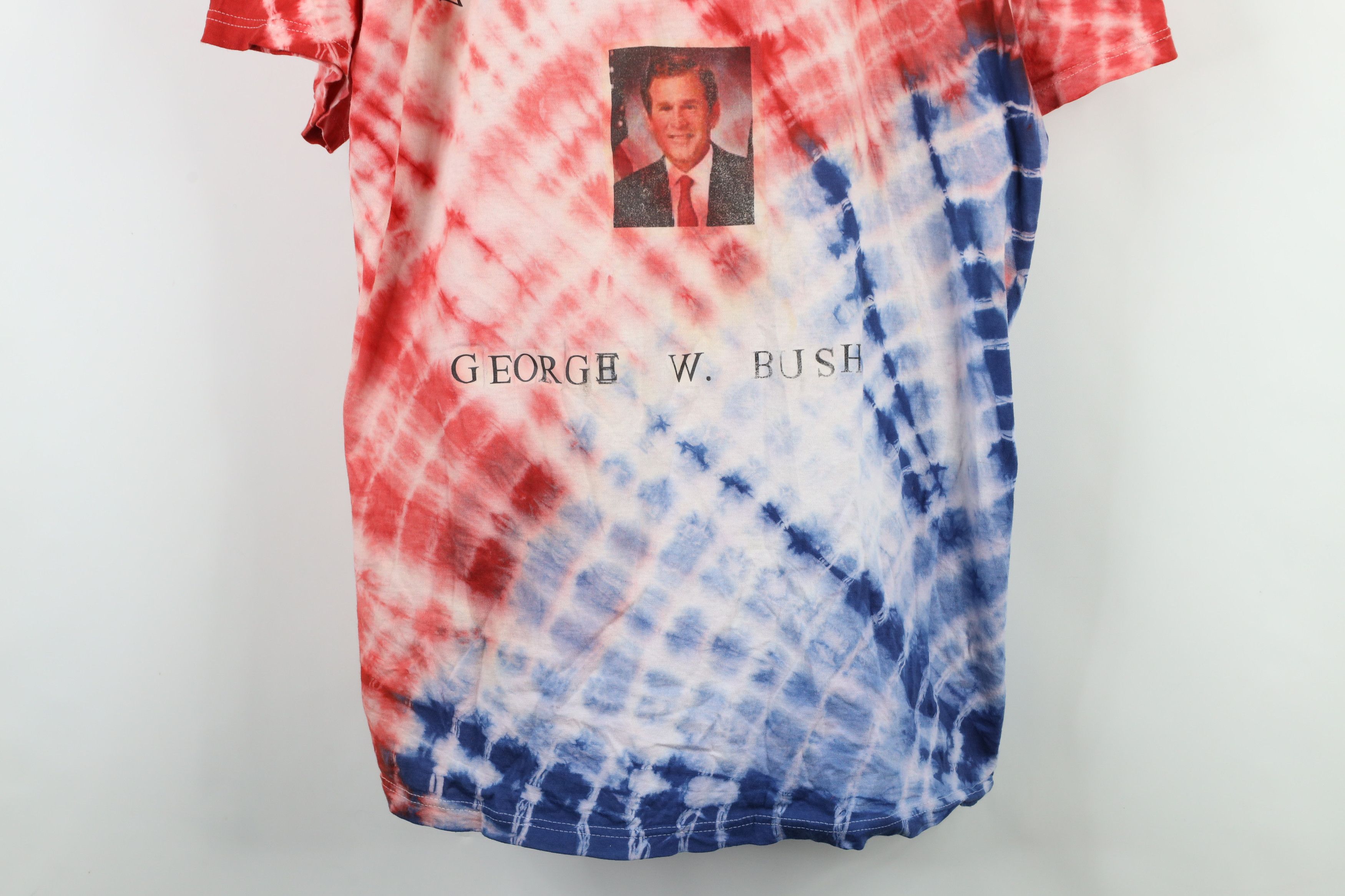 Vintage Vintage Y2K Vote For George W Bush Tie Dye T-Shirt Cotton Size US XXL / EU 58 / 5 - 3 Thumbnail