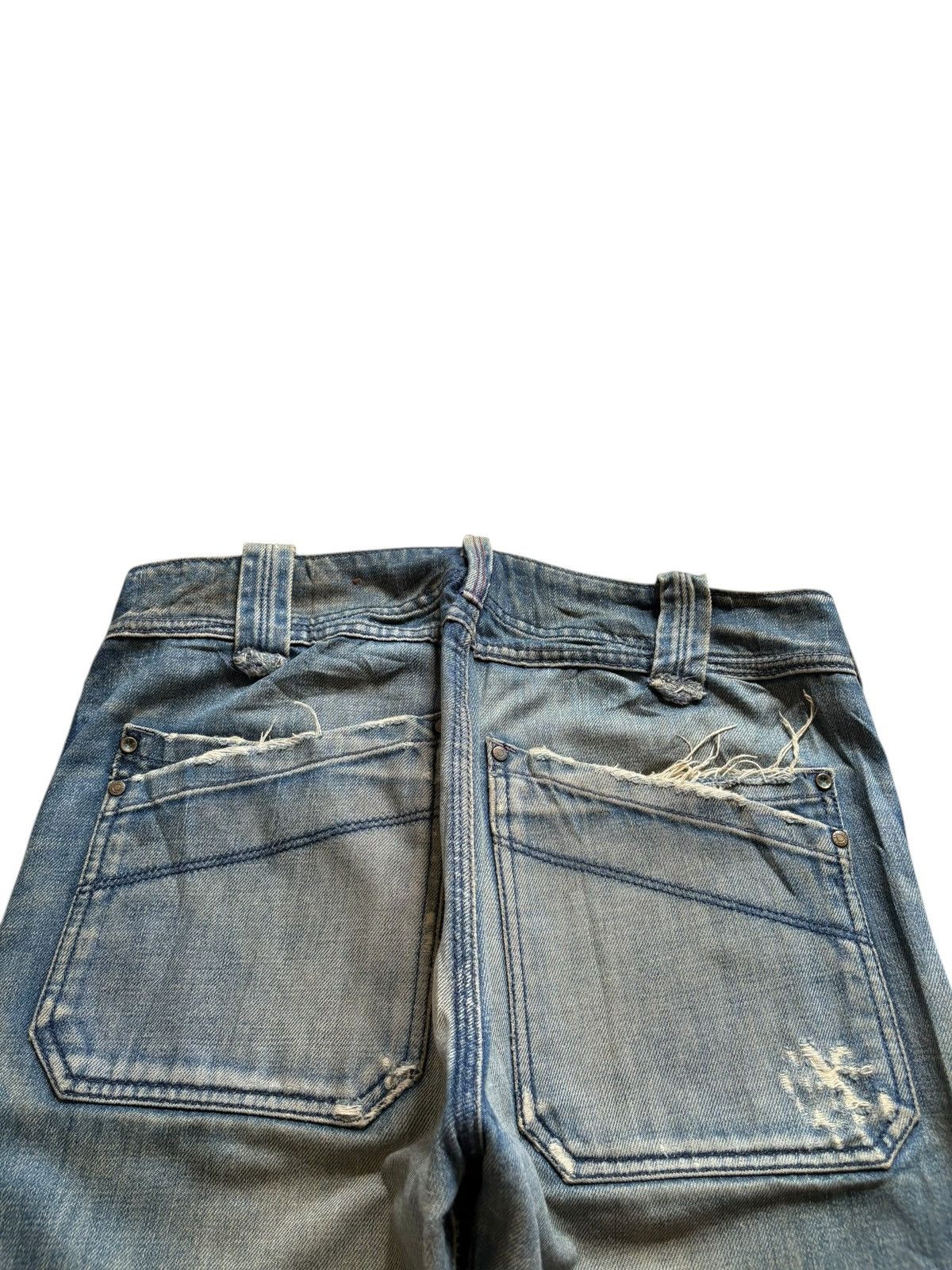 Diesel Vintage Diesel Mud Wash Distressed Loose Baggy Jeans Size US 31 - 8 Thumbnail
