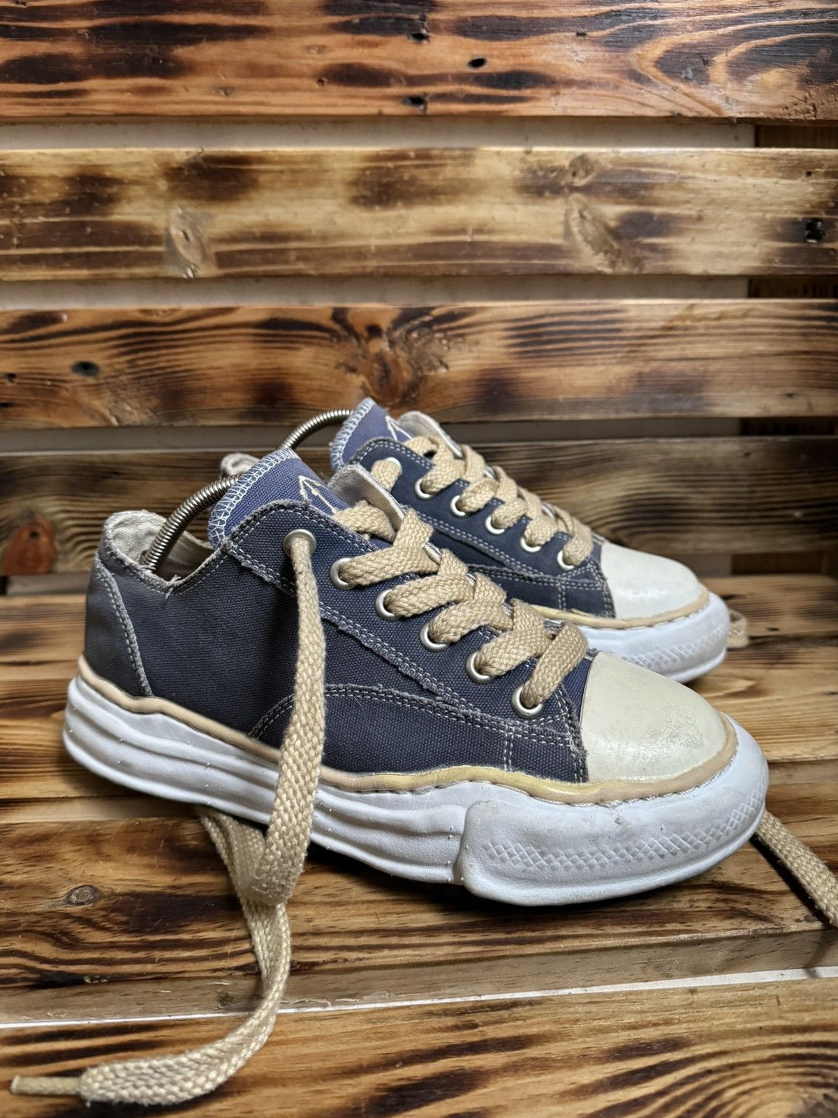 Nigel Cabourn × MIHARA 42（約27.5cm） Maison MIHARA YASUHIRO × Nigel Cabourn Mihara yasuhiro blue