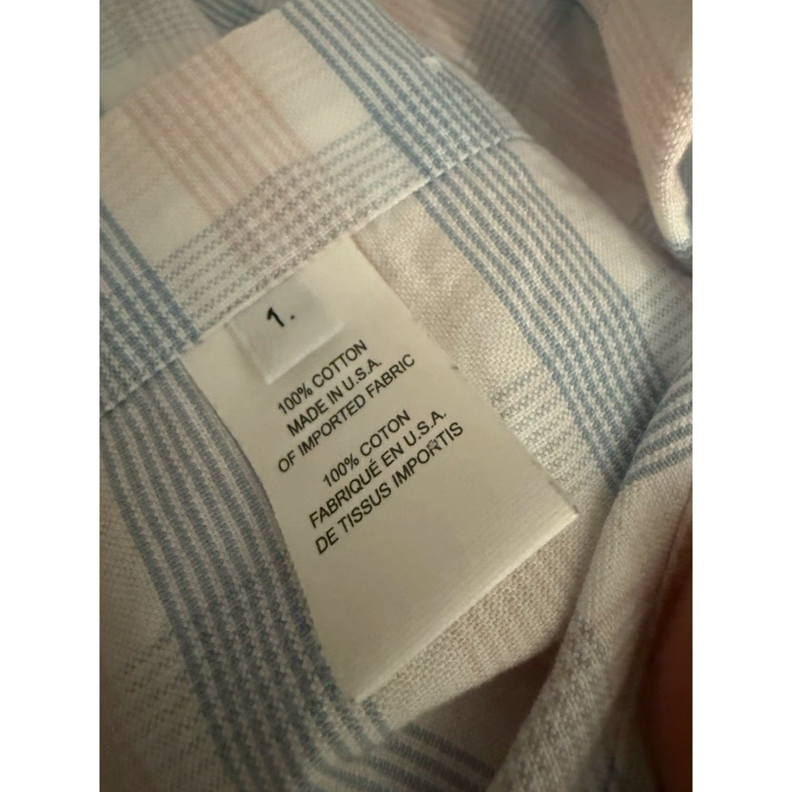 Thom Browne Thom Browne New York Mens Size 1 Plaid Button-Down Shirt Blue Pink Multicolor Button-Up Casual Cotton Long Sleeve Collection Shirt Mens Size US XS / EU 42 / 0 - 4 Thumbnail