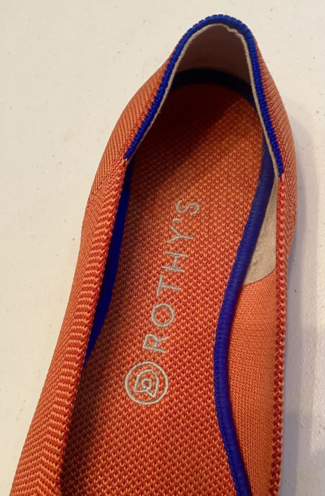 Rothy's Rothy's The Flats Persimmon Marina Heel Stripe 8.5 US Size US 8.5 / IT 38.5 - 2 Thumbnail