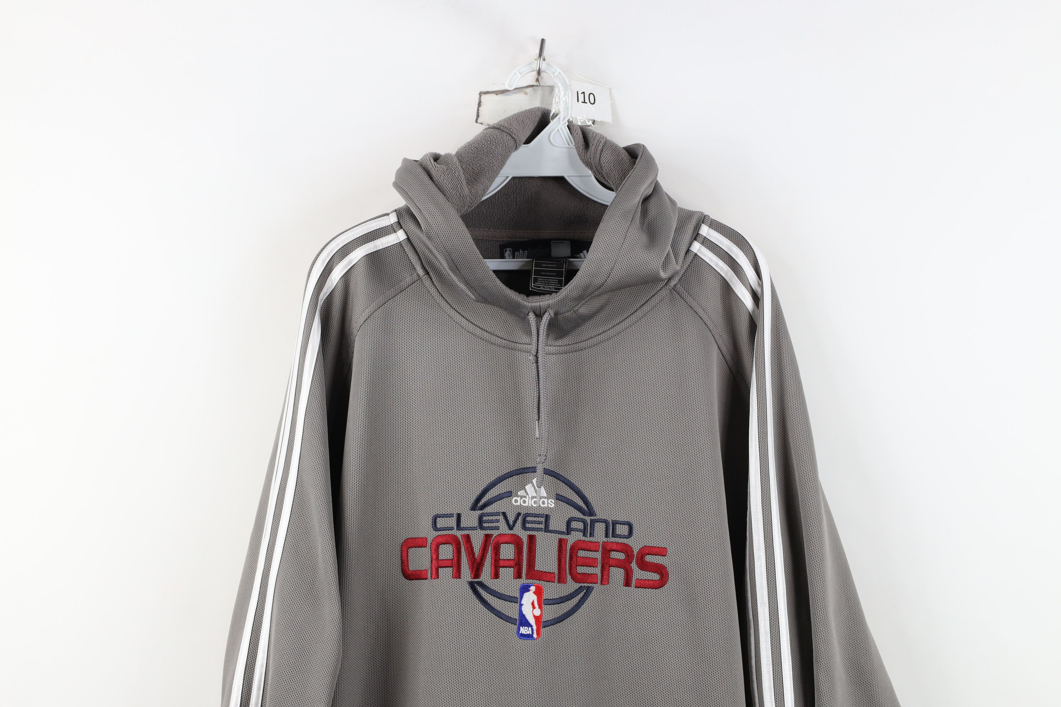 Adidas Vintage Y2K Adidas Cavaliers Basketball Hoodie Gray Size US XL / EU 56 / 4 - 2 Thumbnail
