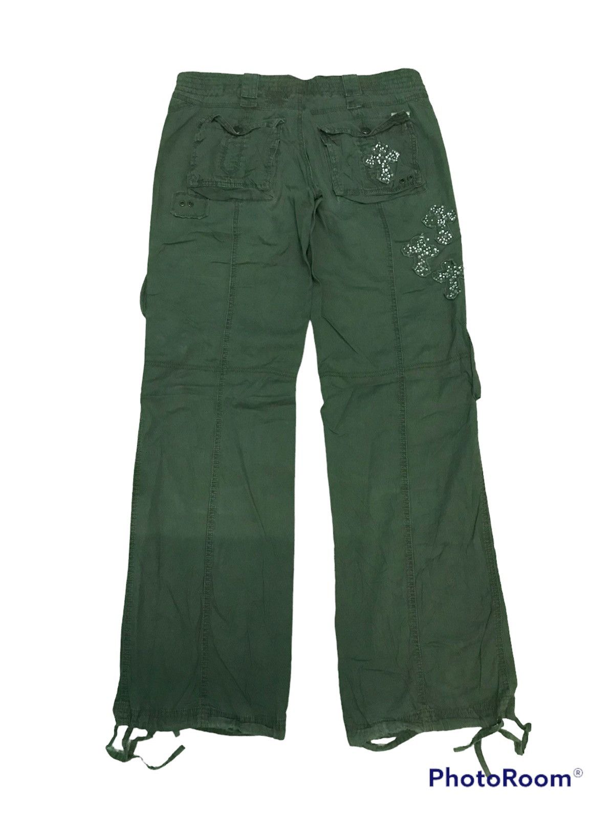 image of Archival Clothing x If Six Was Nine Vintage Japanese Miss Me Military Cargo Pant in Green, Women's 