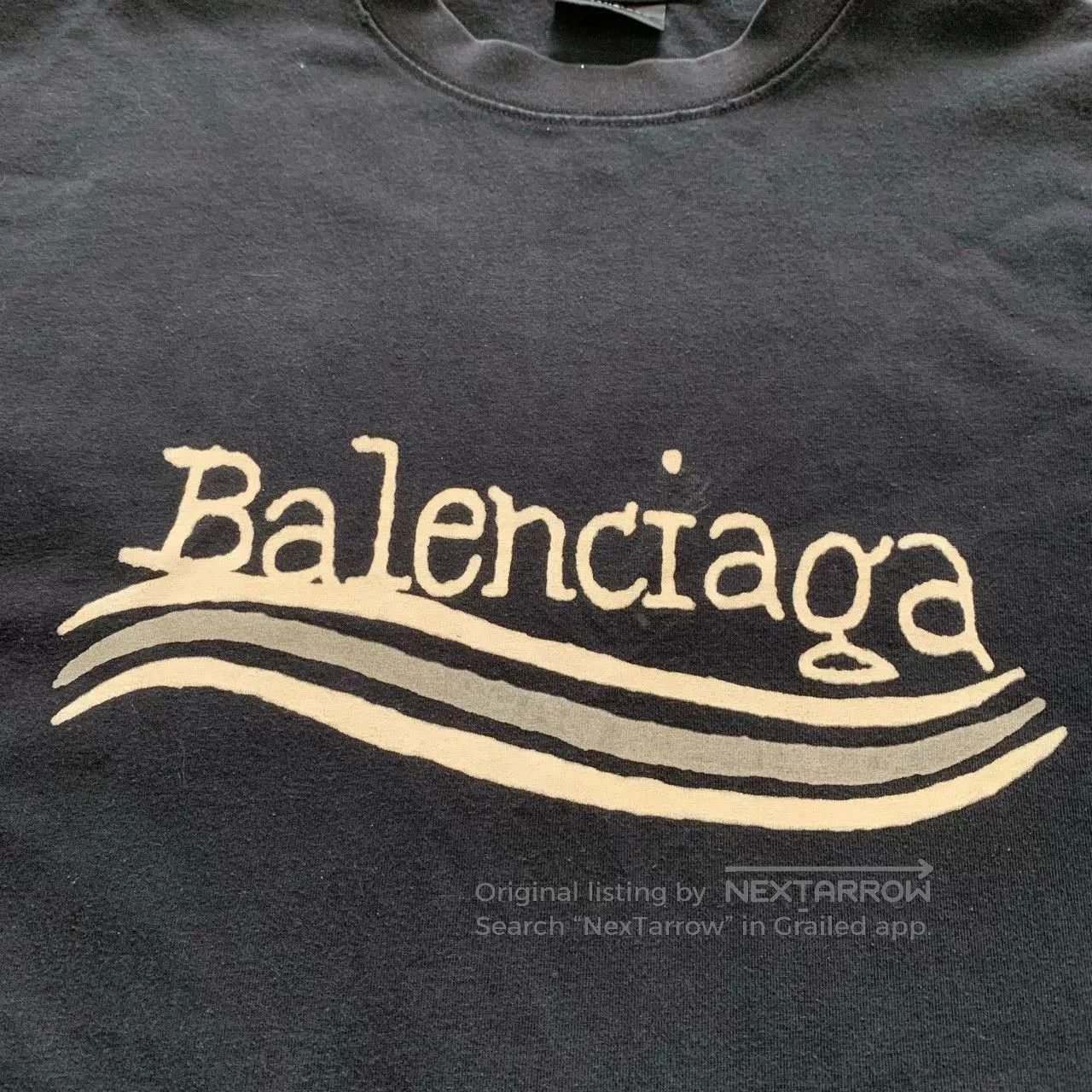 Balenciaga Balenciaga Black Graphic Short Sleeve T-shirt. Size US XS / EU 42 / 0 - 6 Thumbnail