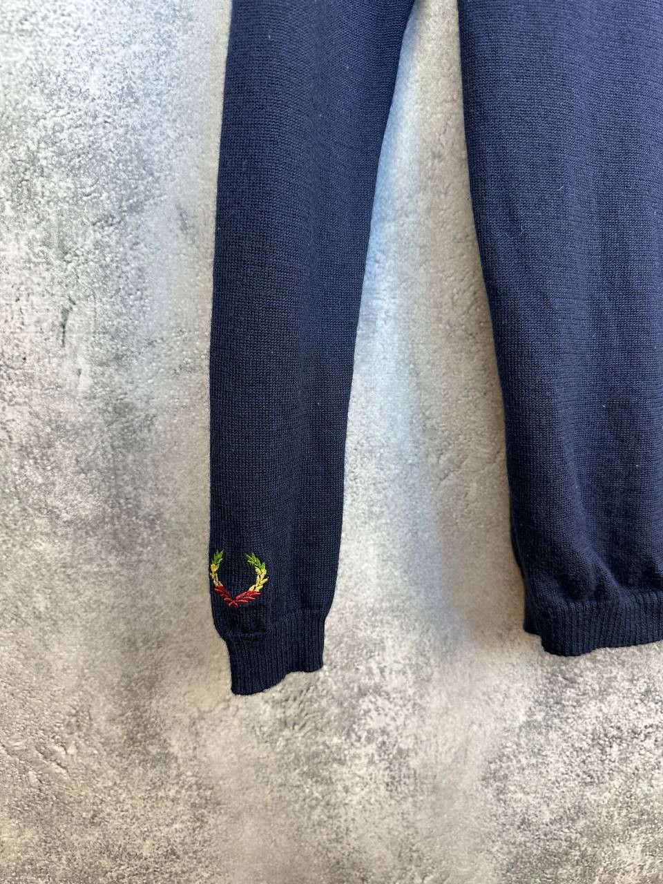 Bella Freud Fred Perry x Bella Freud DJ Fred Graphic Wool Jumper Navy Size S / US 4 / IT 40 - 9 Thumbnail