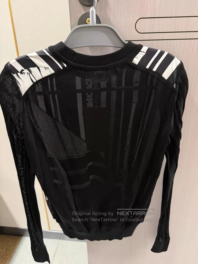 Other Hermes Patterned Silk Knit Long Sleeve - Silk Size XS / US 0-2 / IT 36-38 - 2 Thumbnail