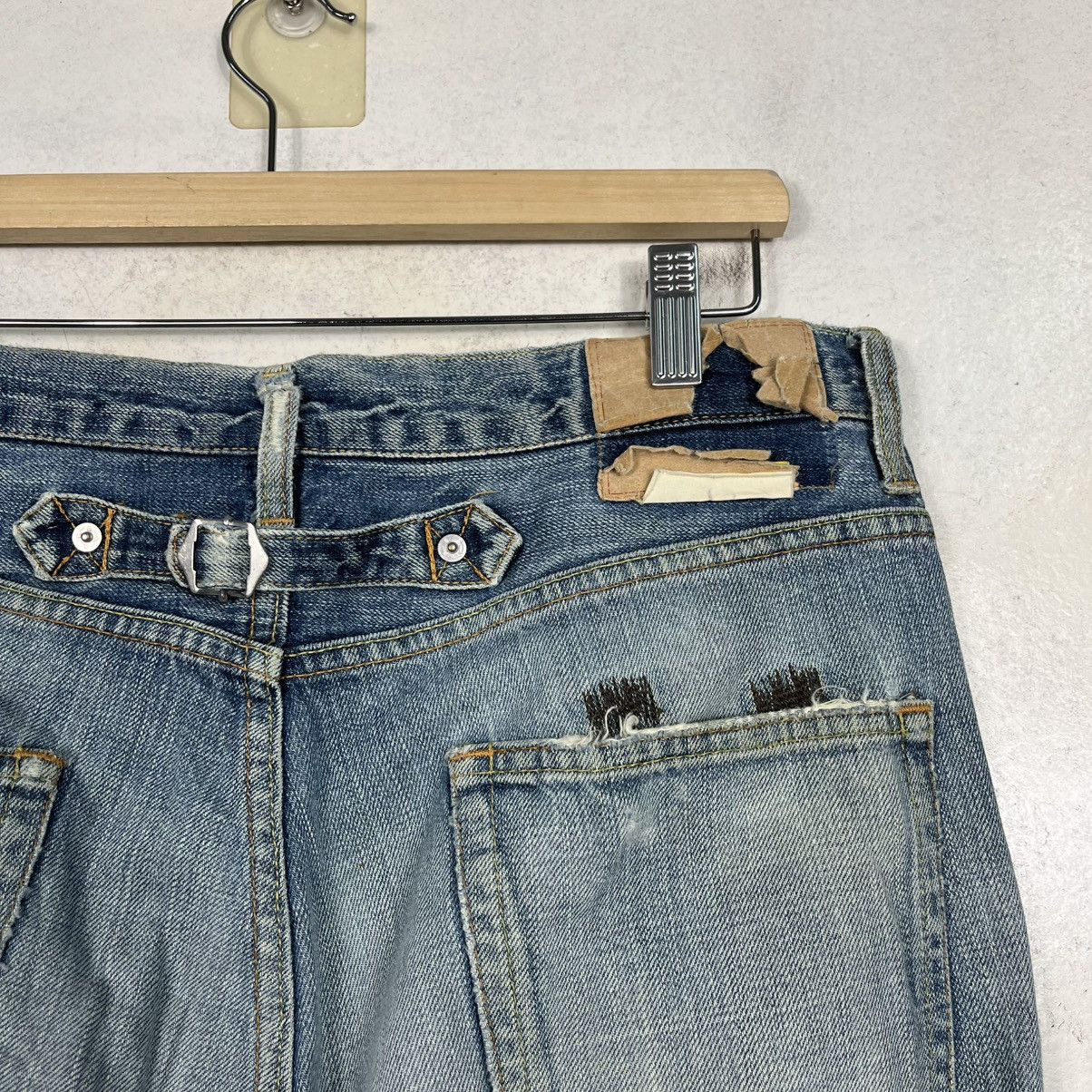 Sophnet. Vintage Sophnet Sashiko Distressed Motive Denim Jeans Size US 32 / EU 48 - 18 Thumbnail