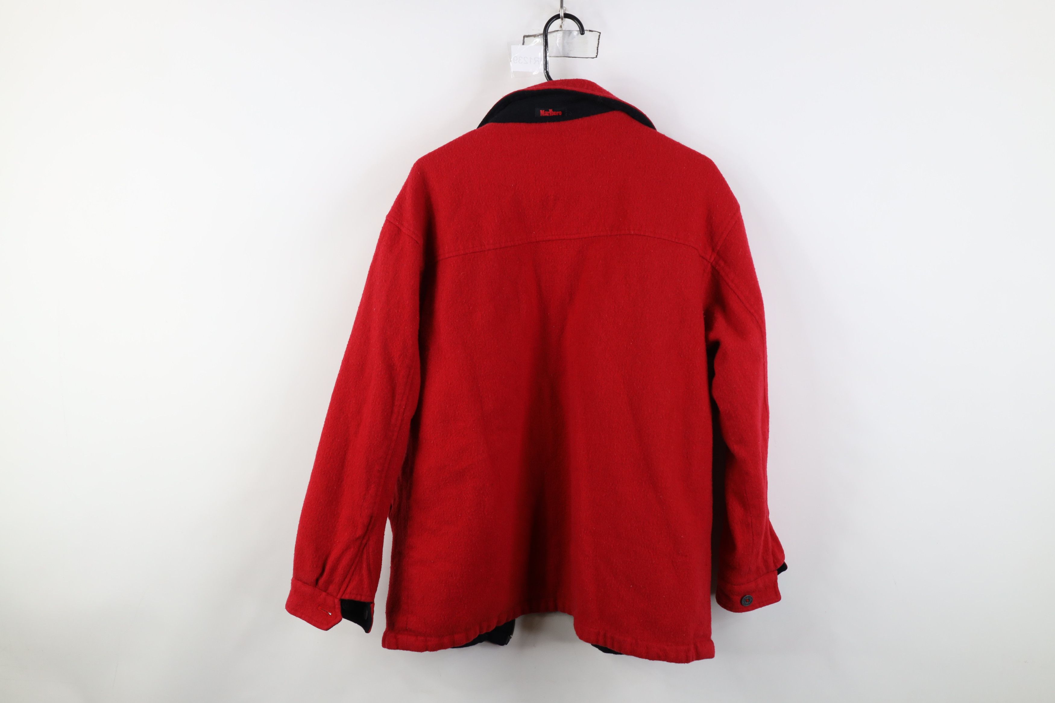 Marlboro AS IS Vintage 90s Marlboro Reversible Wool Bomber Jacket Size US M / EU 48-50 / 2 - 9 Thumbnail