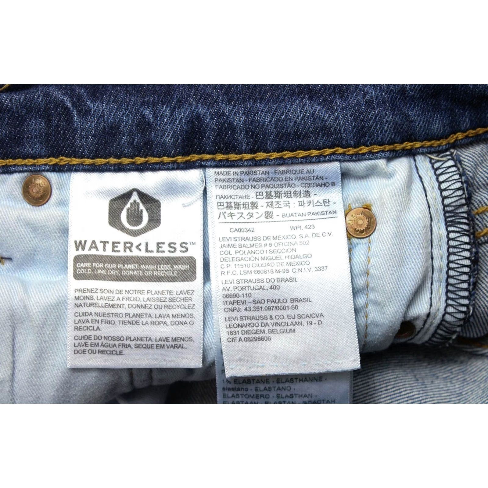 Levi's LEVI'S 511 Premium Performance Big E Jeans Slim Men W30/L30 Whiskers Faded Blue Capstone? Size US 30 / EU 46 - 6 Thumbnail