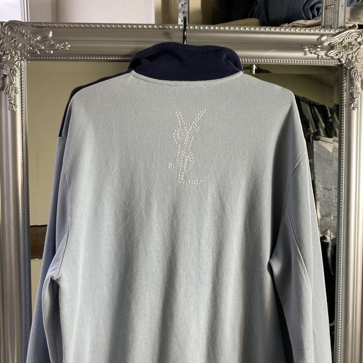 Yves Saint Laurent Vintage YvesSaintLaurent Big Logo YSL Zip Up Longsleeve Size US L / EU 52-54 / 3 - 2 Thumbnail