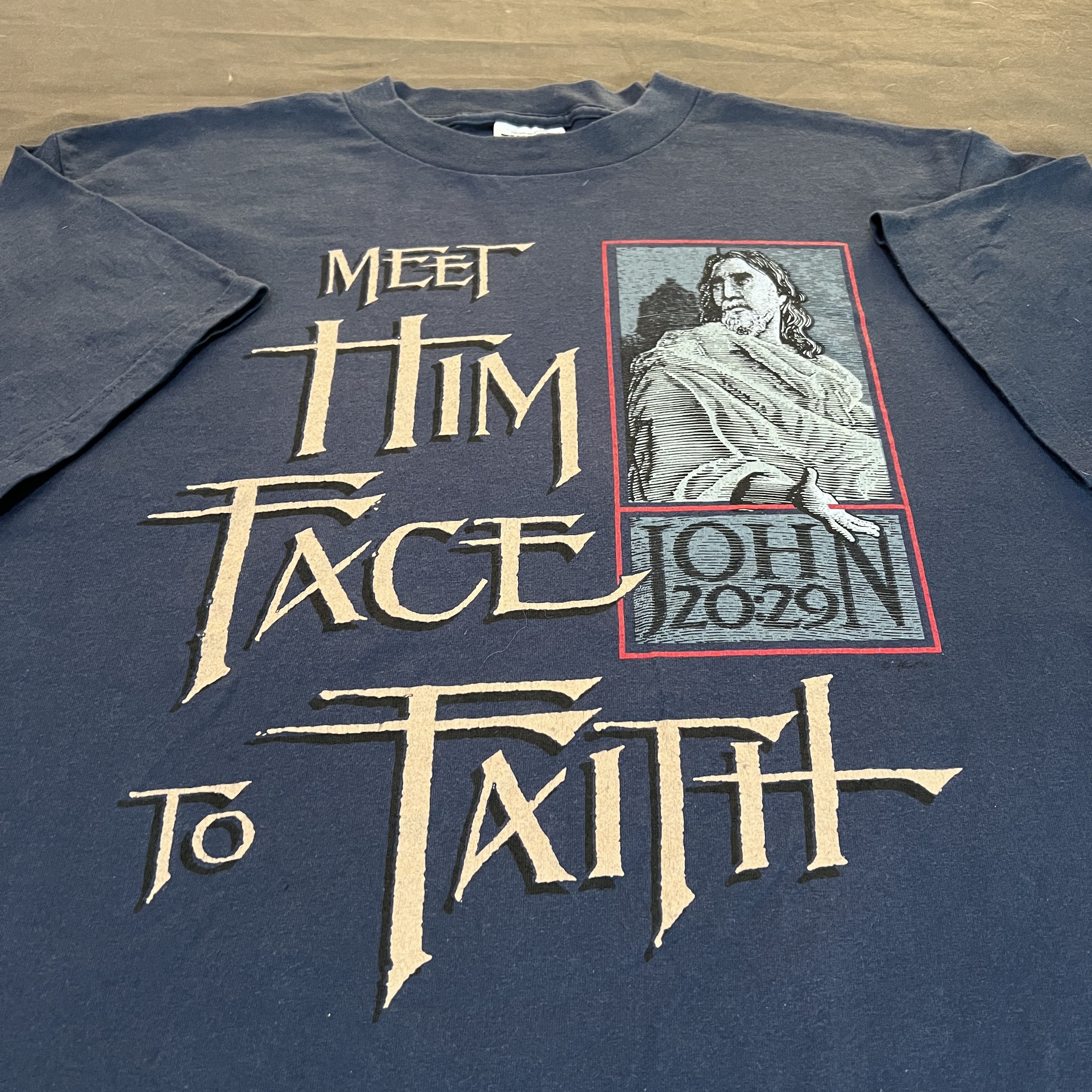 Other Vintage 90s Jesus God Bible Holy Promo Tee Size US L / EU 52-54 / 3 - 1 Thumbnail