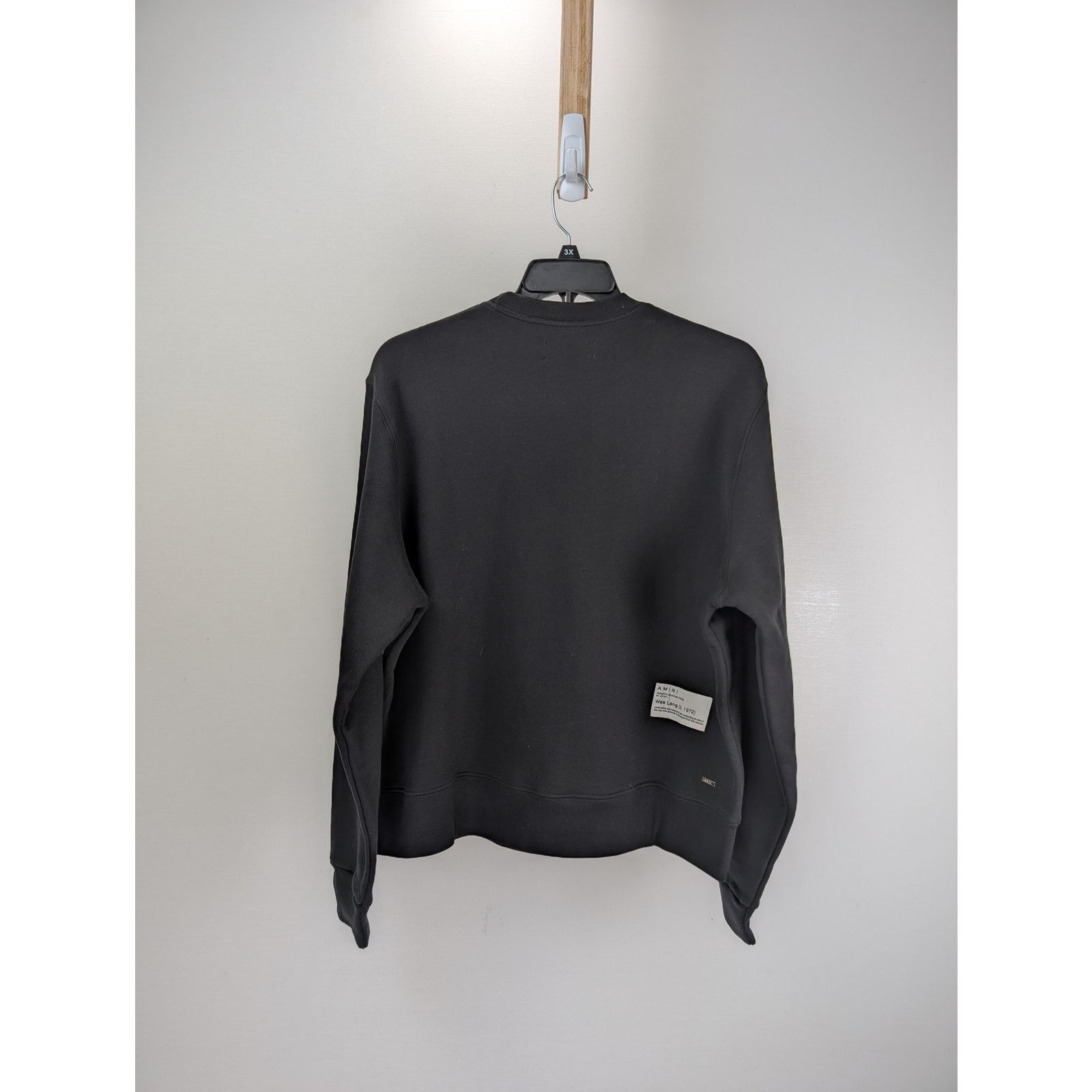 Amiri o1rshd1 Q:2 / Wes Lang x Amiri Logo Crewneck in Black Size US L / EU 52-54 / 3 - 8 Thumbnail
