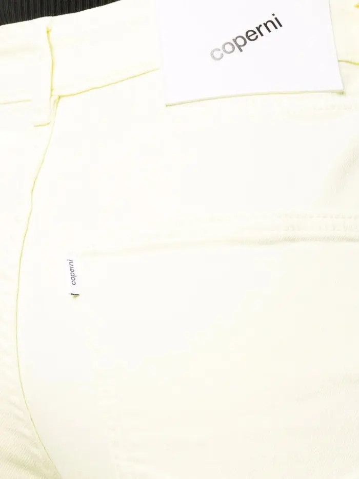 Coperni o1mle1224 Straight Leg Denim Jeans in Light Yellow Size 27" / US 4 / IT 40 - 4 Thumbnail