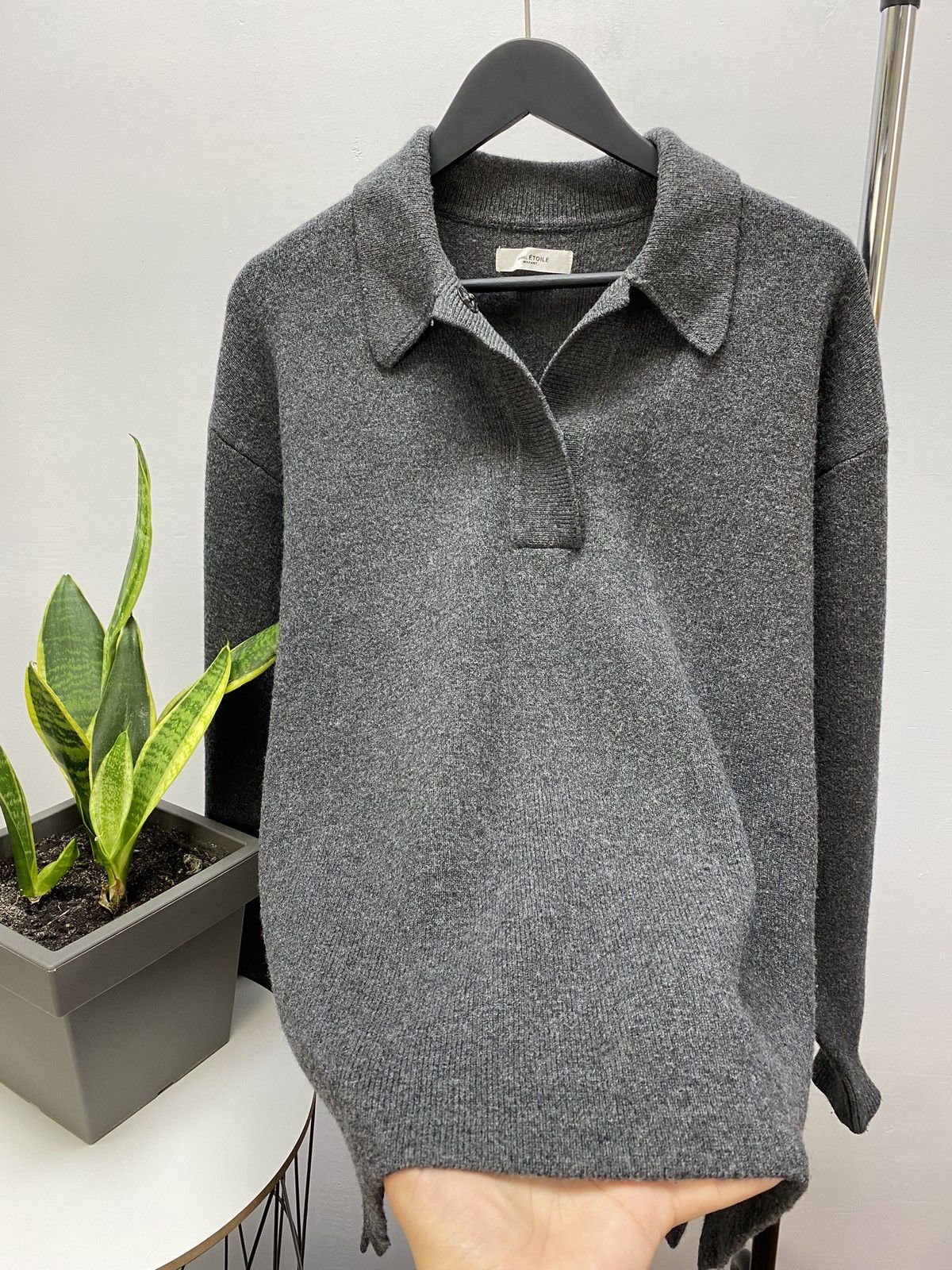 Isabel Marant × Isabel Marant Etoile Isabel Marant Etoile Lark Oversized Polo Jumper Sweater Size S / US 4 / IT 40 - 10 Thumbnail