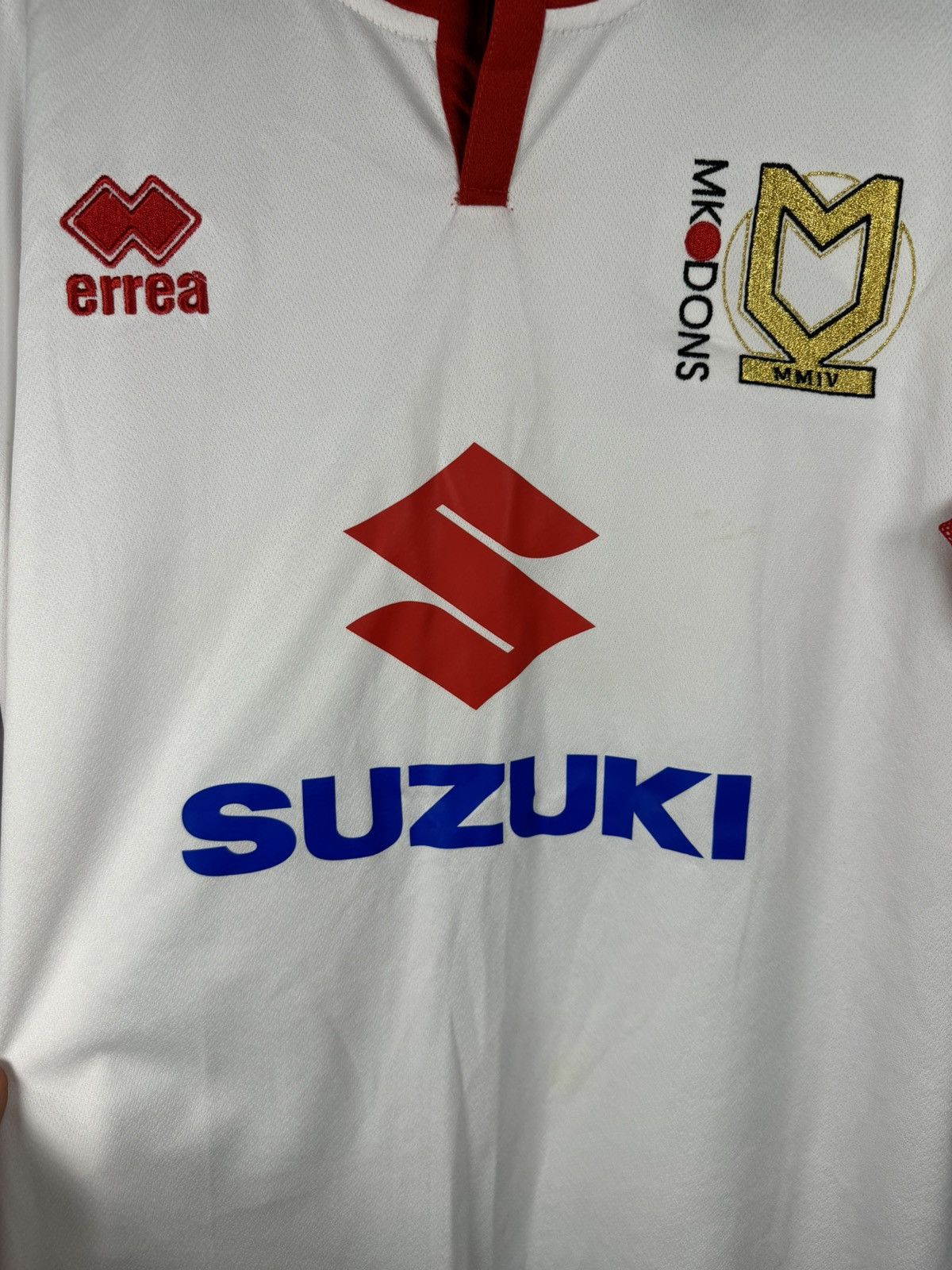 Errea × Vintage Vintage Mk Dons 2017/18 Errea Soccer Jersey Blokcore XL Size US XL / EU 56 / 4 - 5 Thumbnail