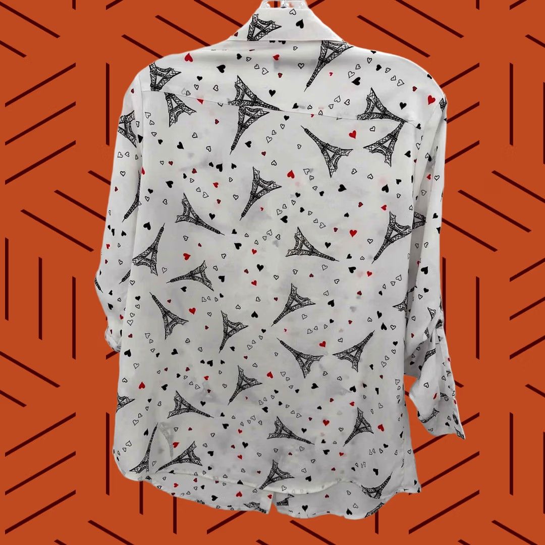 Karl Lagerfeld Pre-Owned Karl Lagerfeld White Size Medium Button Down Size M / US 6-8 / IT 42-44 - 1 Thumbnail
