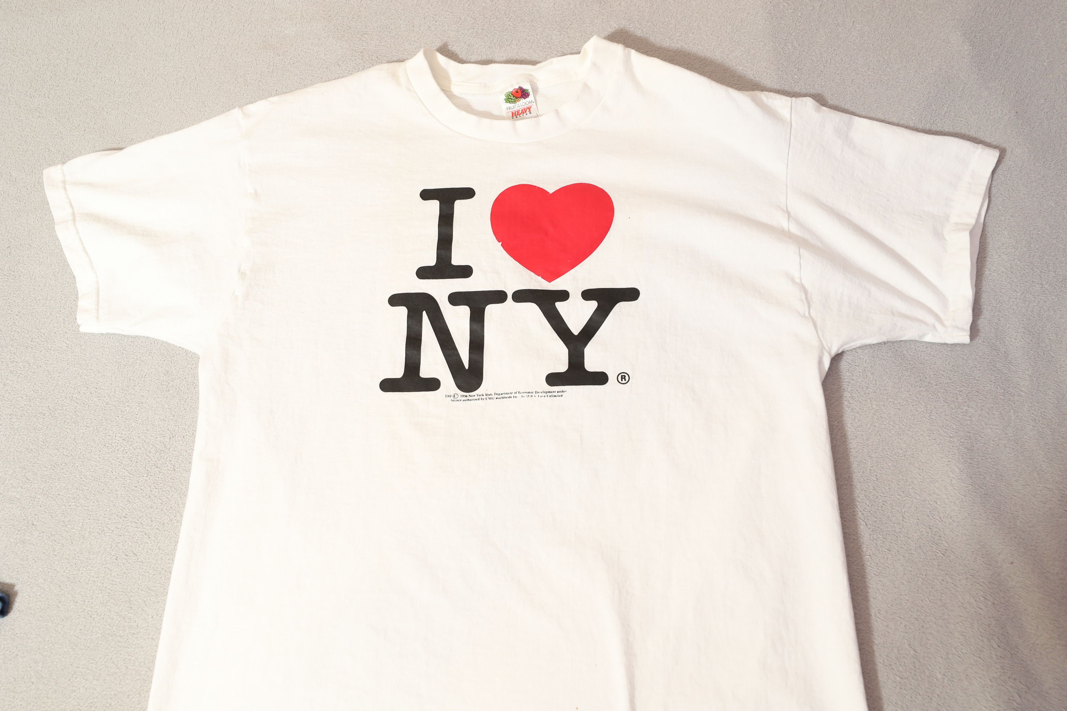 Vintage Vintage 1996 I Heart NY Licensed under CMG Worldwide (XL) Size US XL / EU 56 / 4 - 3 Thumbnail