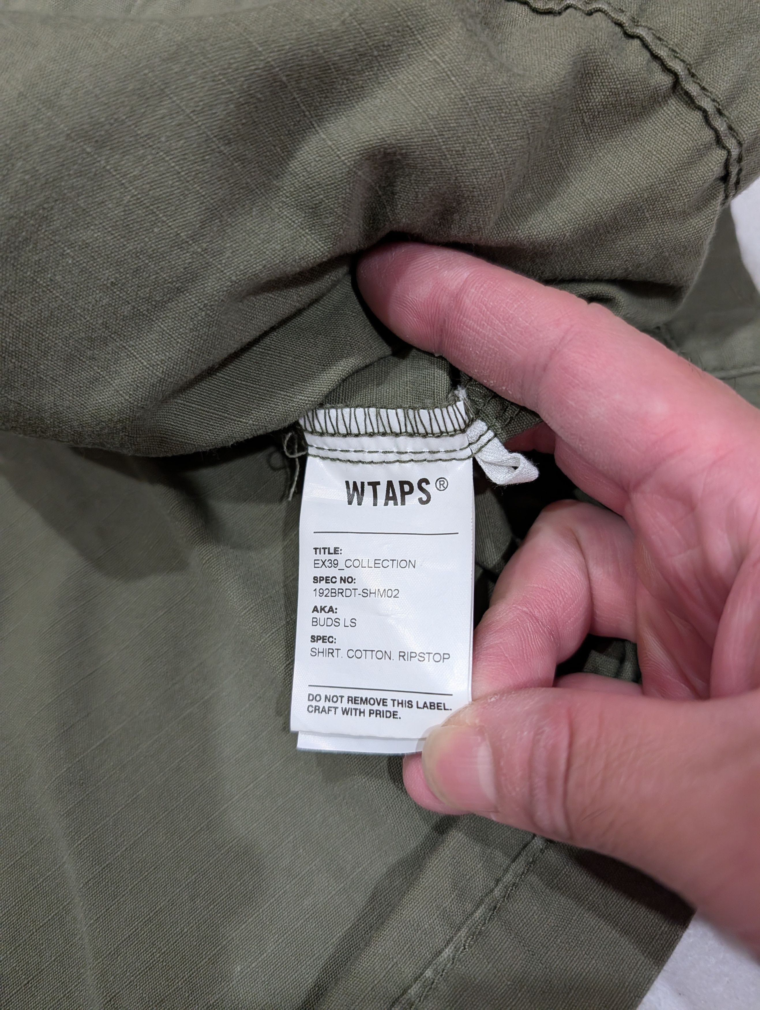 Wtaps WTAPS military jacket 192BRDT-SHM02 Size US L / EU 52-54 / 3 - 8 Thumbnail