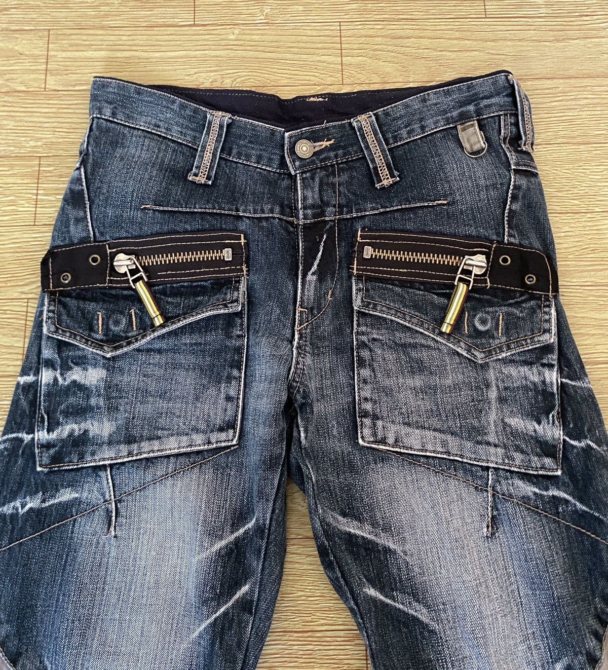 PPFM Very Rare Vintage Brand PPFM Tactical Bondage Jeans 1990s Size US 30 / EU 46 - 3 Thumbnail