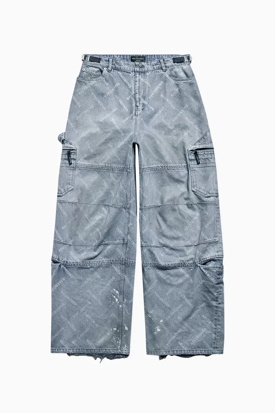 Balenciaga Monogram Japanese Denim Cargo Jeans Size US 32 / EU 48 - 1 Thumbnail