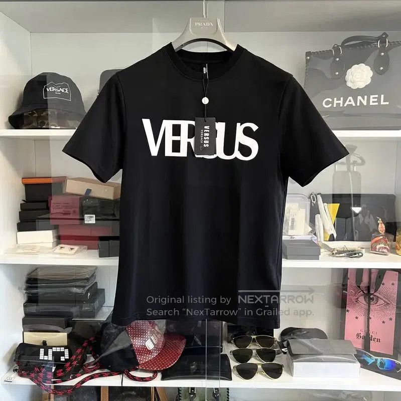 Versace Versace Black Cotton Short Sleeve T-Shirt . Size US S / EU 44-46 / 1 - 1 Thumbnail
