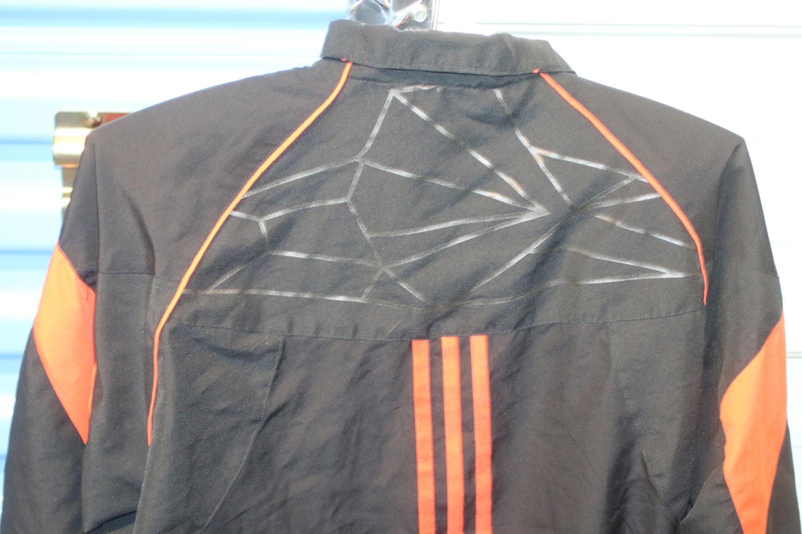 Adidas Adidas BlackORANGE Track Jacket Full Zip Athletic Streetwear Size US XL / EU 56 / 4 - 10 Thumbnail