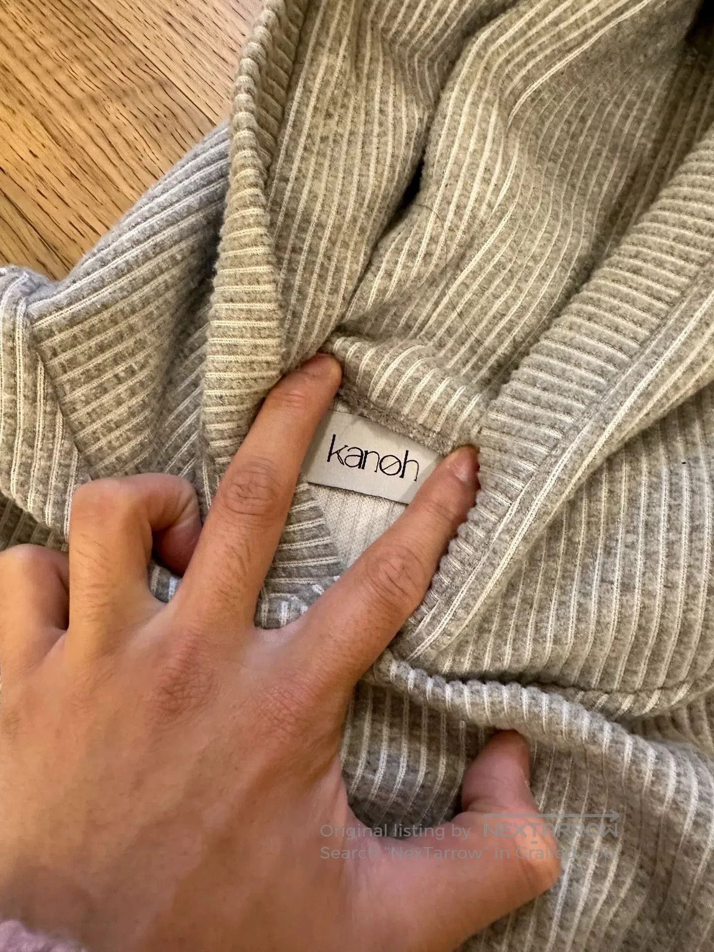 CLOSED Kanoh Made Light Gray Corduroy Hoodie. Size US M / EU 48-50 / 2 - 5 Thumbnail