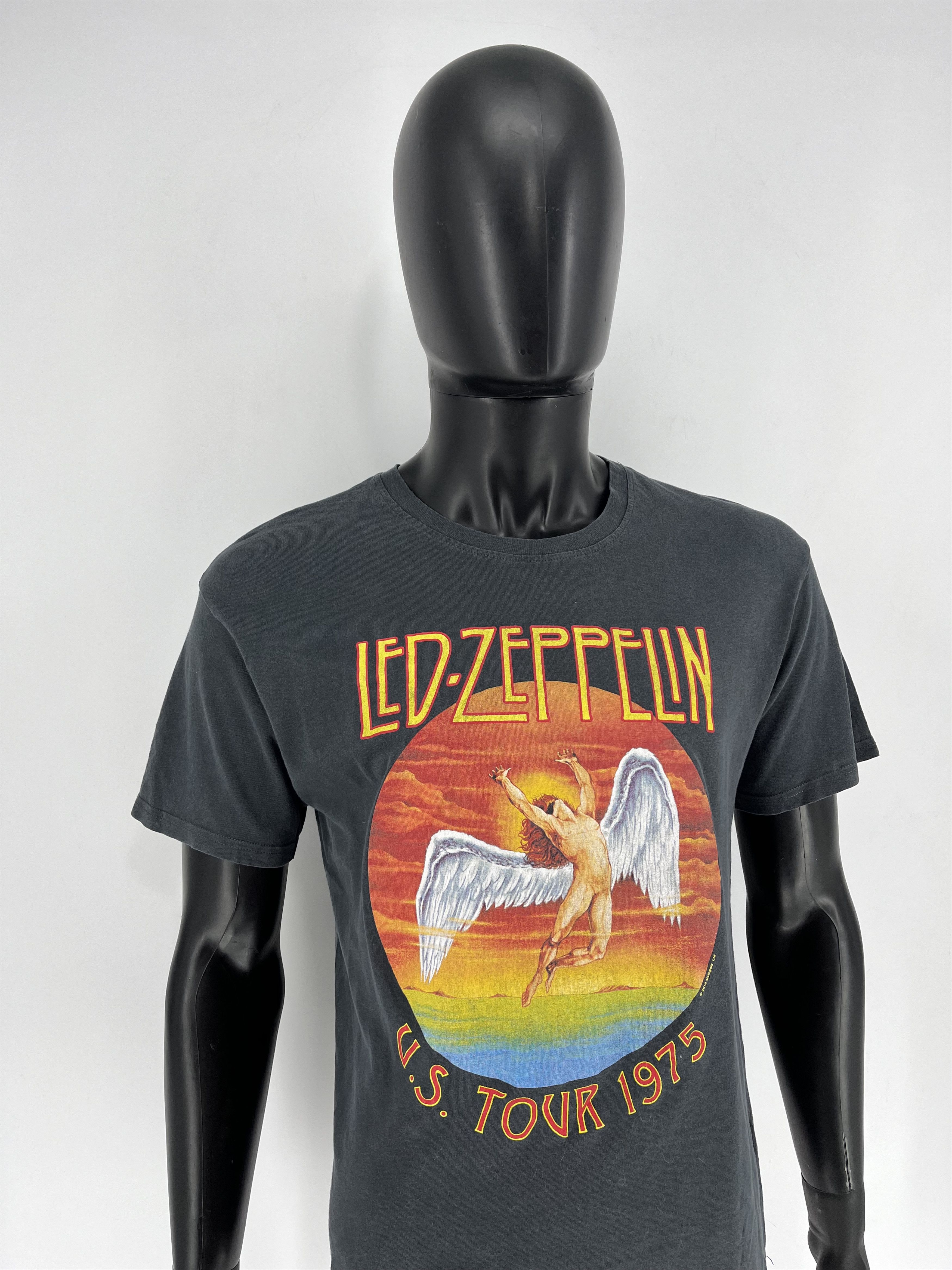 Band Tees × Vintage Vintage Y2K 00s Led Zeppelin U.S. Tour 1975 Band T-Shirt Size US M / EU 48-50 / 2 - 3 Thumbnail