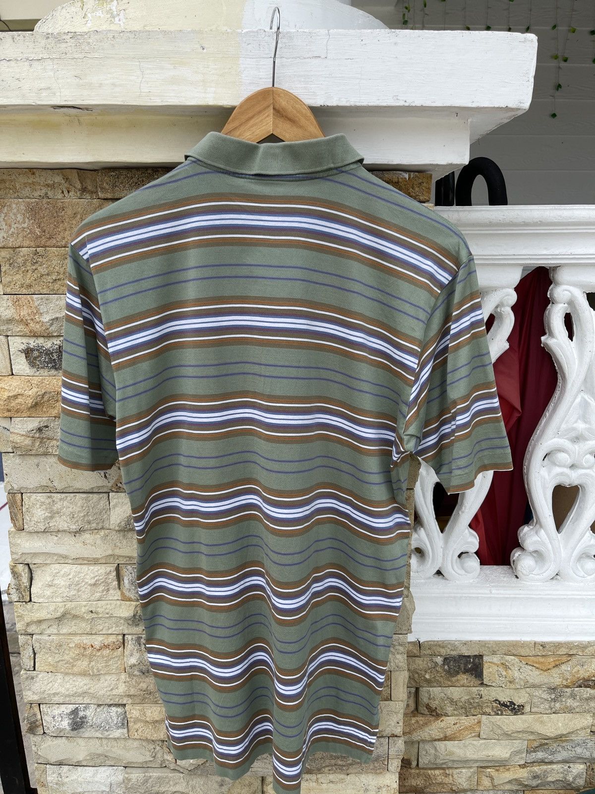 Burberry × OVER THE STRiPES × Vintage Last Drop🔥Rare🔥Vintage BURBERRY’S Polo Striped Shirt Size US M / EU 48-50 / 2 - 4 Thumbnail
