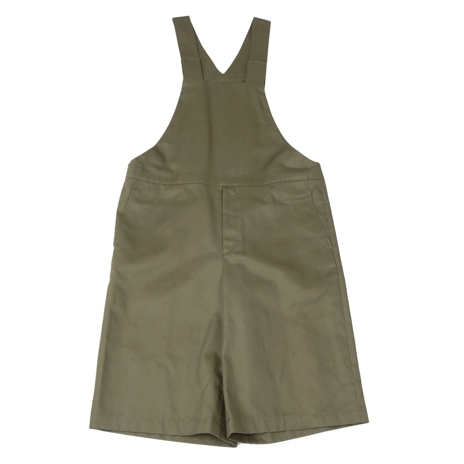 Comme des Garcons Homme Plus Cotton Short Overalls in Khaki Size L Size US 38 / EU 54 - 1 Thumbnail