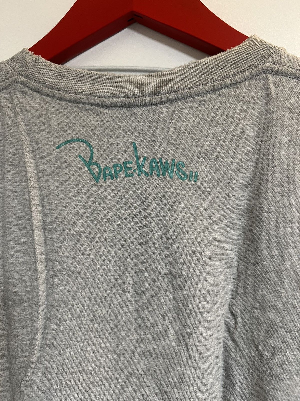 Bape × Kaws Bape x Kaws grey t shirt Size US M / EU 48-50 / 2 - 5 Thumbnail