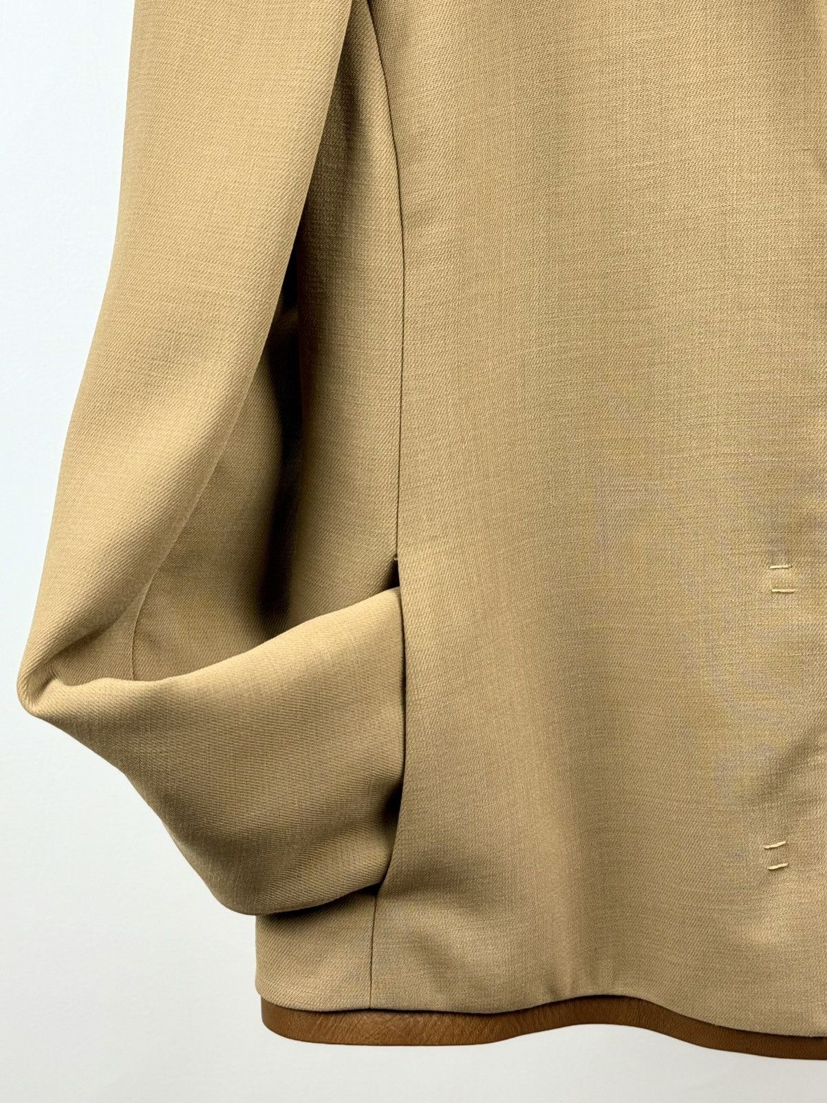 Prada Prada - FW/99 - Leather Trimmed - Wool - Jacket & Skirt Set Size S / US 4 / IT 40 - 9 Thumbnail