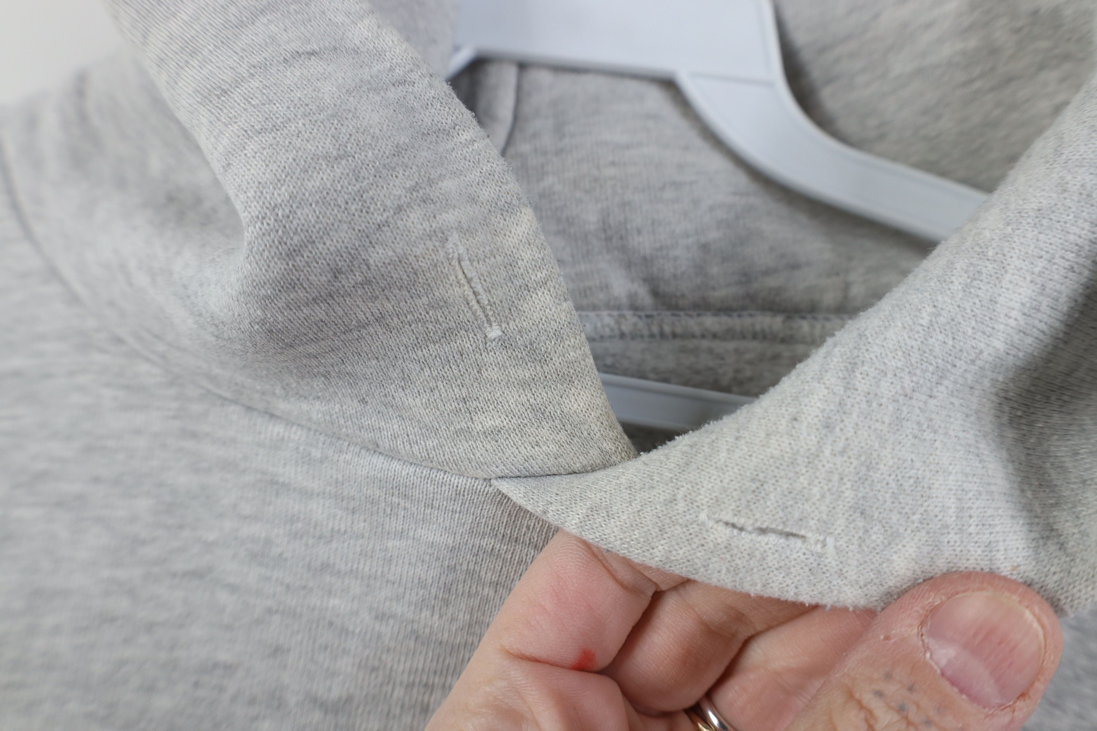 Russell Athletic Vintage 90s Russell Athletic Blank Hoodie Sweatshirt Gray Size US M / EU 48-50 / 2 - 11 Thumbnail