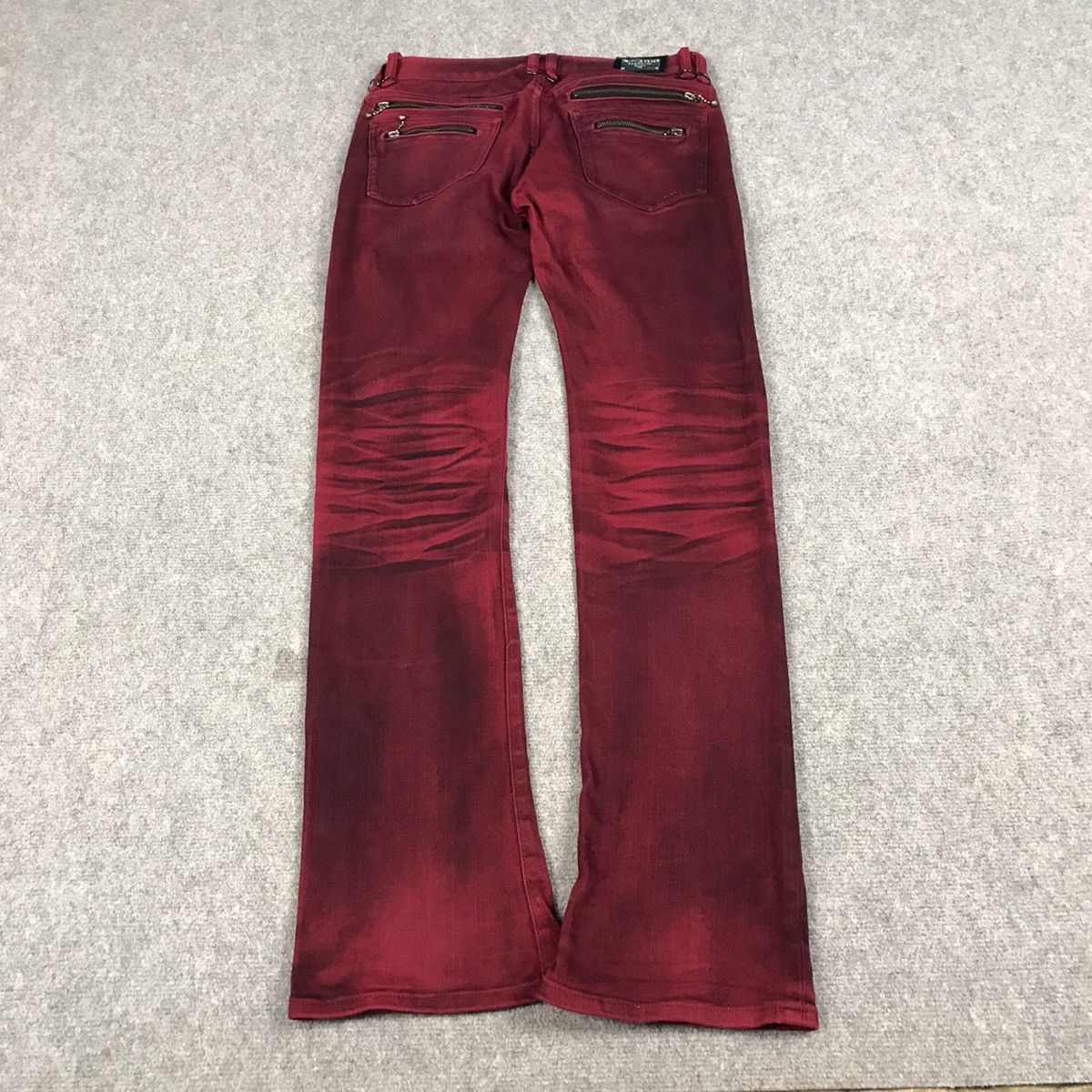 BUFFALO BOBS FLARE JAPANESE PUNK BUFFALO BOBS RED BOOT CUT PANTS Size US 30 / EU 46 - 7 Thumbnail