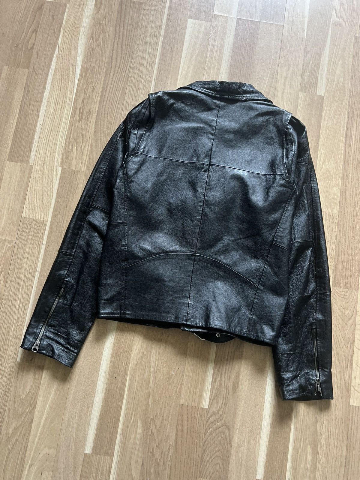 Vintage Vintage leather biker jacket archive punk avant garde schott Size US M / EU 48-50 / 2 - 5 Thumbnail