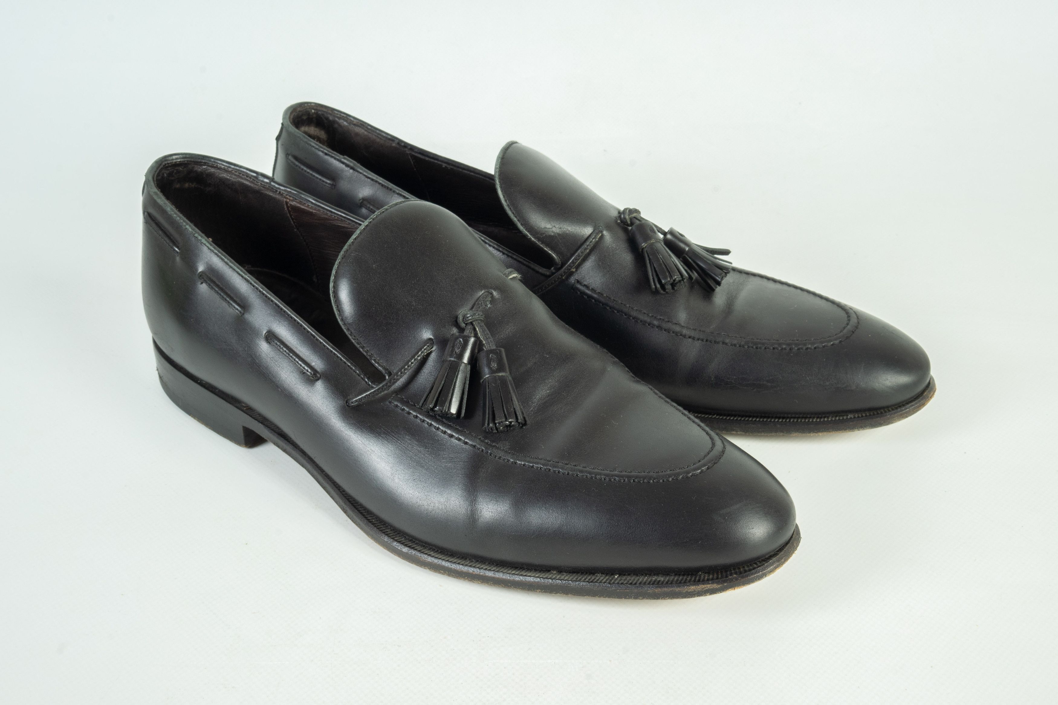 Canali Canali Leather Loafers Shoes Size US 12 / EU 45 - 2 Thumbnail