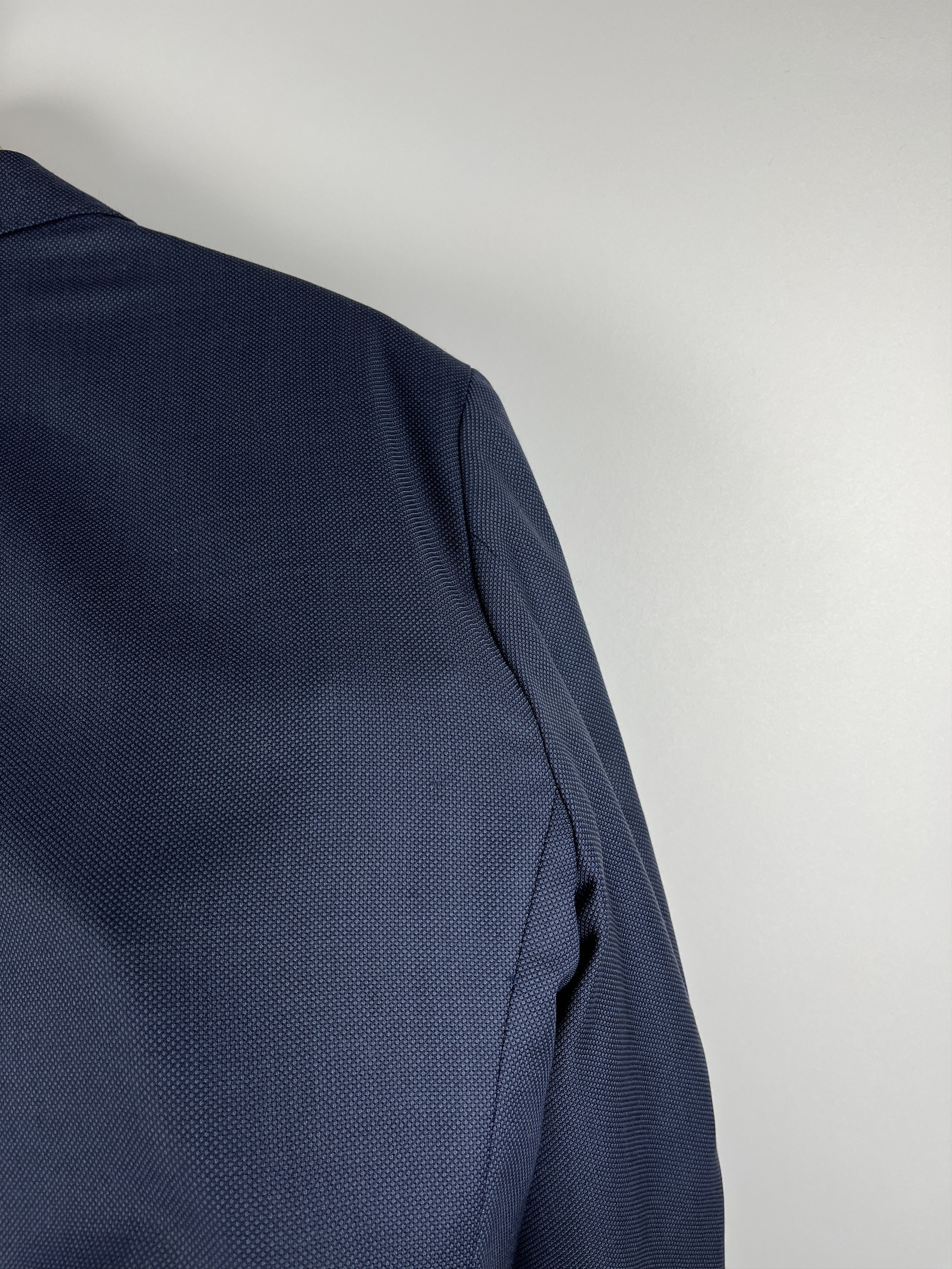 Hackett Hackett London Indigo Birdseye Wool Blazer Jacket Size 46R - 18 Thumbnail