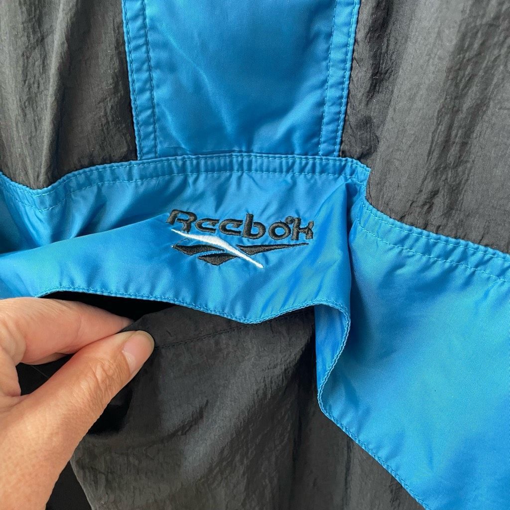 Reebok Vintage 90s Reebok Windbreaker Pullover 1/2 Zip XL Size US XL / EU 56 / 4 - 6 Thumbnail