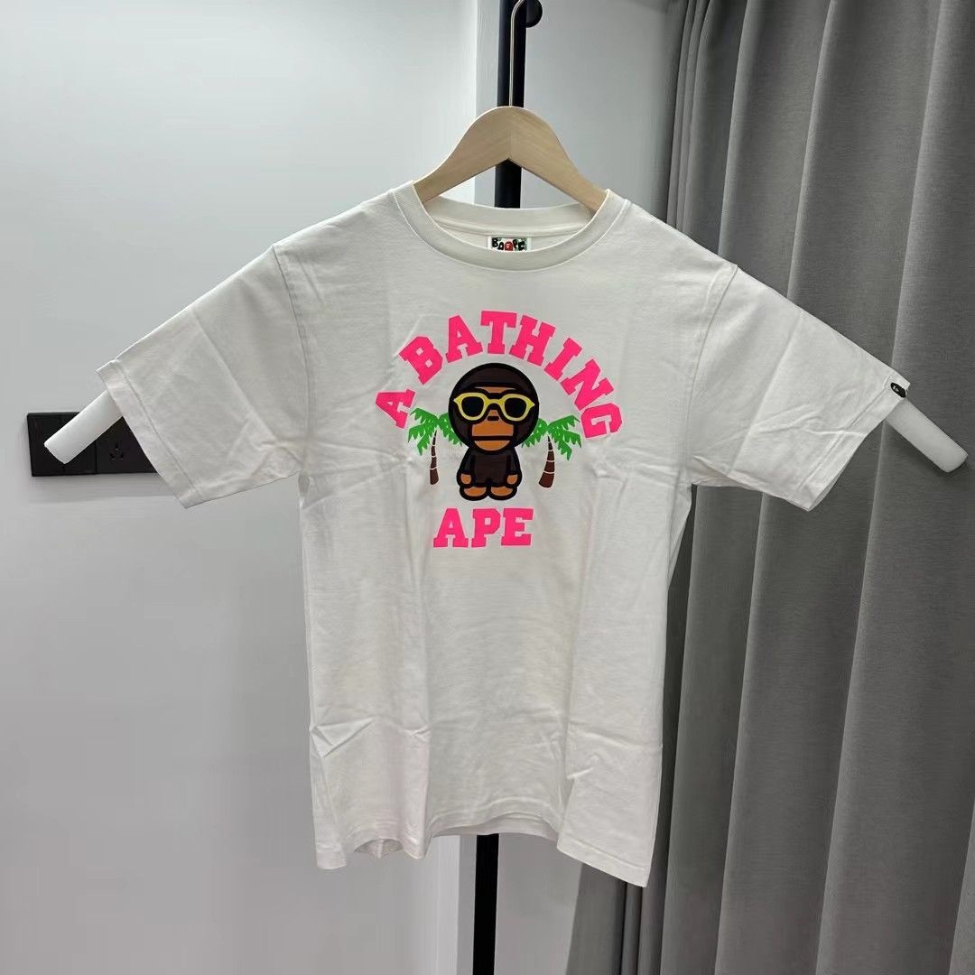 Bape BABY MILO COLLEGE TEE Size US S / EU 44-46 / 1 - 1 Thumbnail