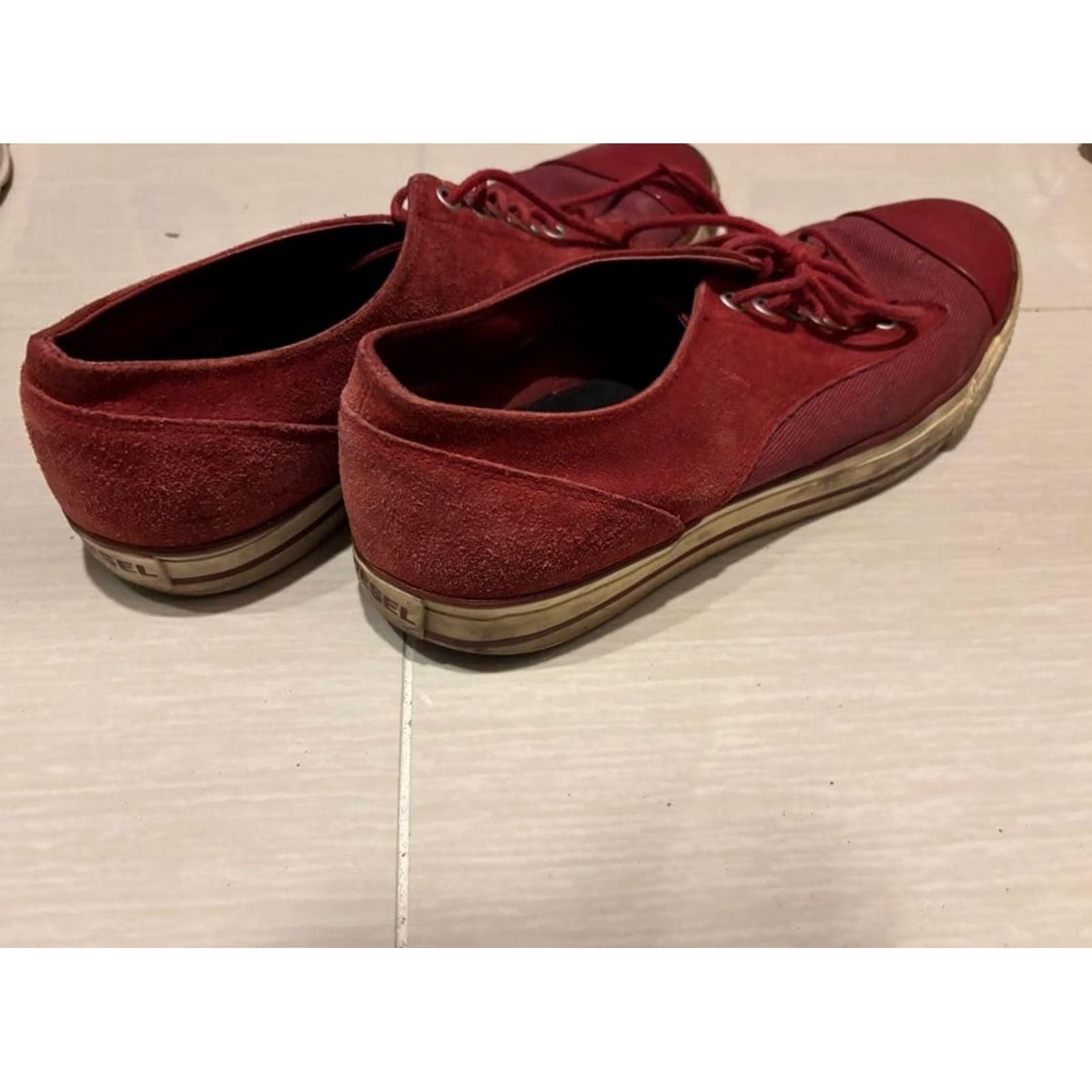 Diesel VINTAGE Diesel Men Sneakers Red Suede Luxury Casual Stylish Italy 11.0US Size US 11 / EU 44 - 2 Thumbnail